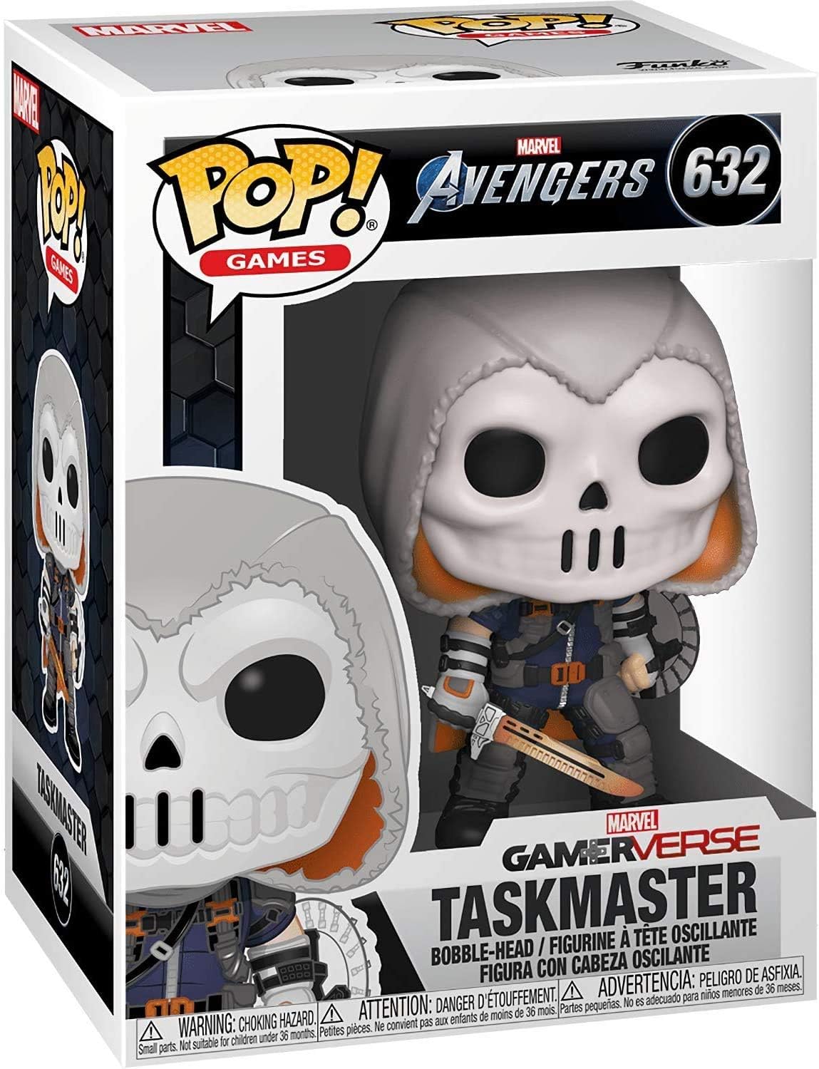 Taskmaster con espada y escudo #632 Pop Games Avengers Gamerverse Figura de vinilo (paquete con protector de plástico EcoTEK para proteger la caja