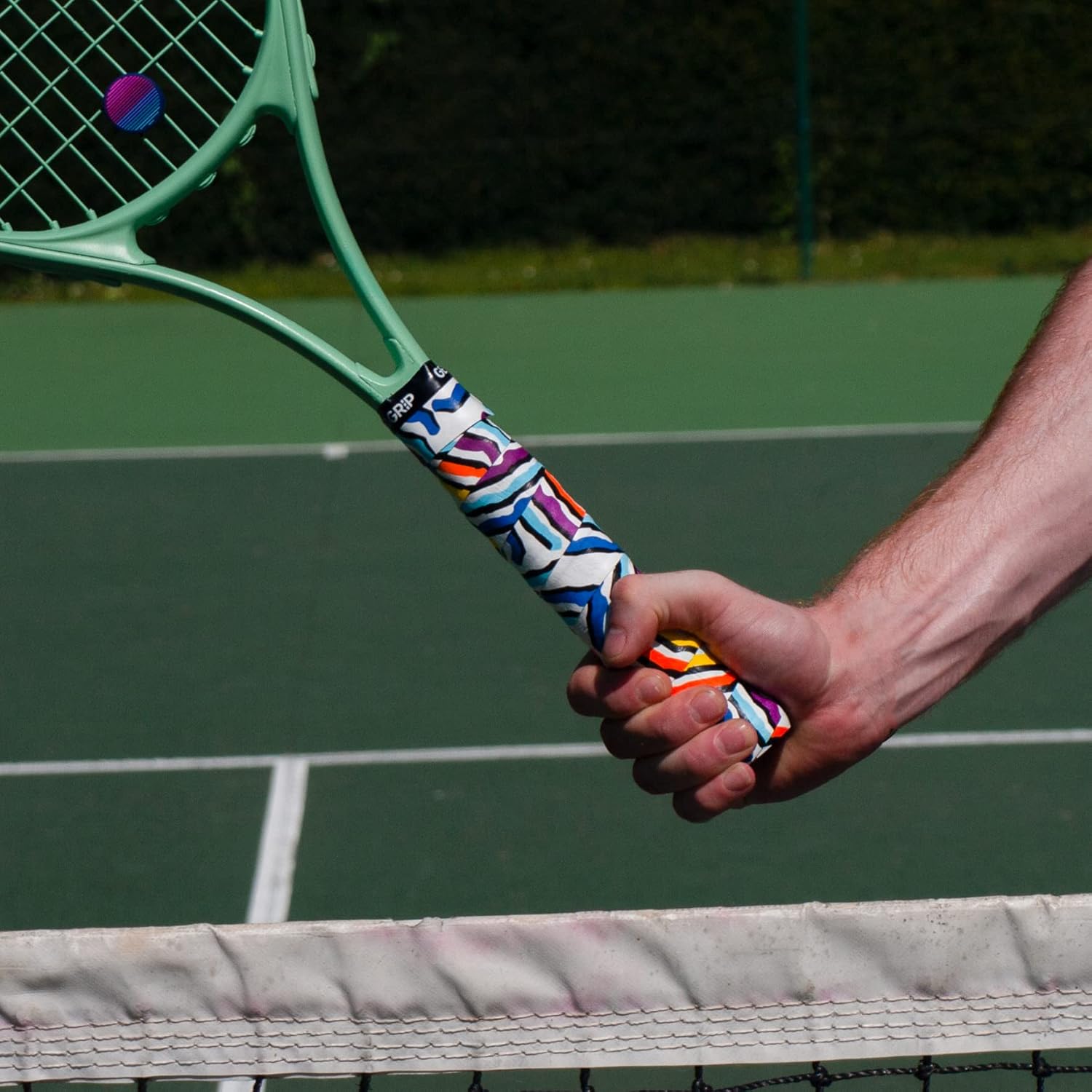 Get A Grip – Cinta de agarre de raqueta de tenis personalizada – Overgrips de tenis antideslizantesde secado rápido – Agarre de raqueta de bádminton