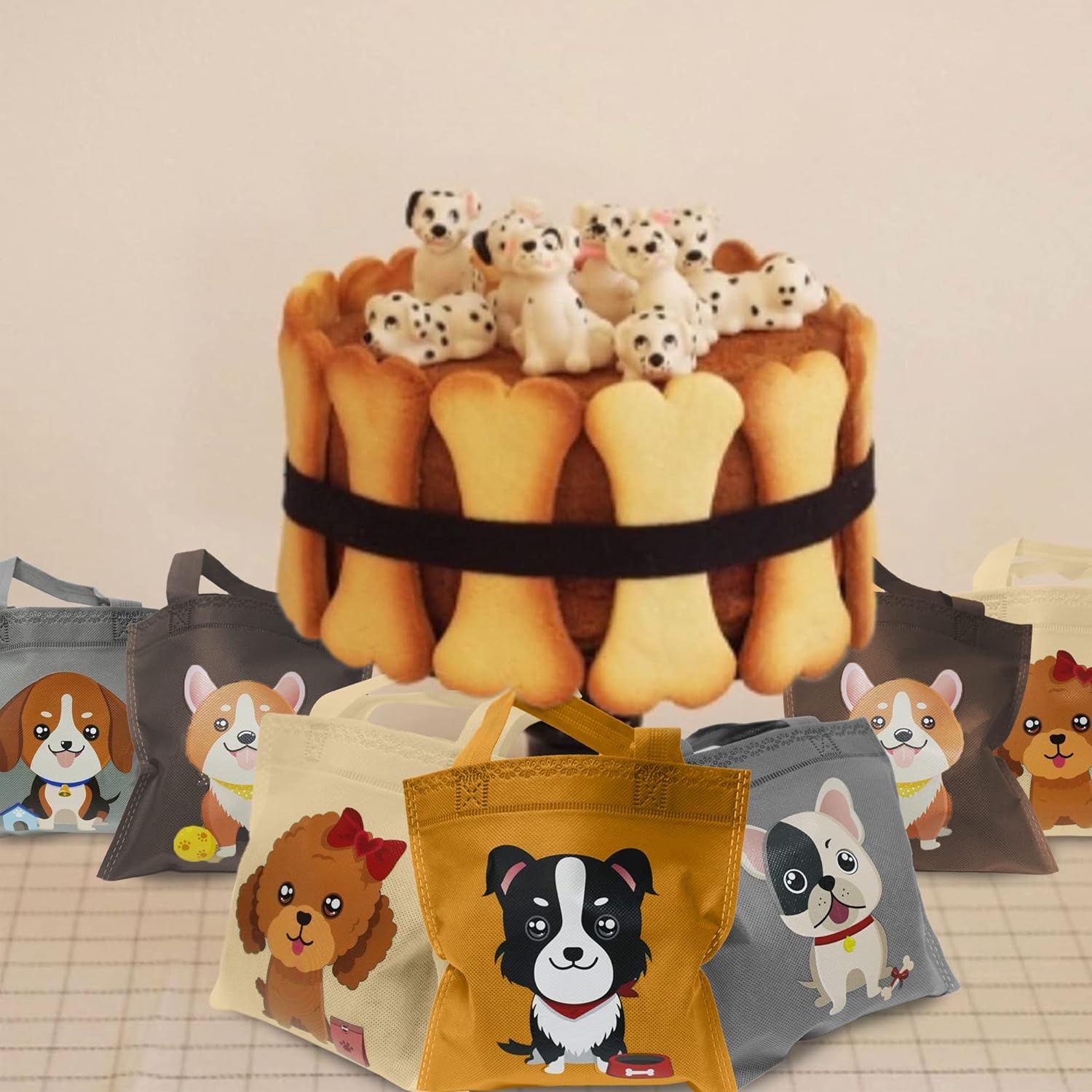 BANBALLON 20 bolsas de regalo de fiesta para perros, bolsas de regalo no tejidas para cachorros, bolsas de regalo para niños, fiesta de cumpleaños,