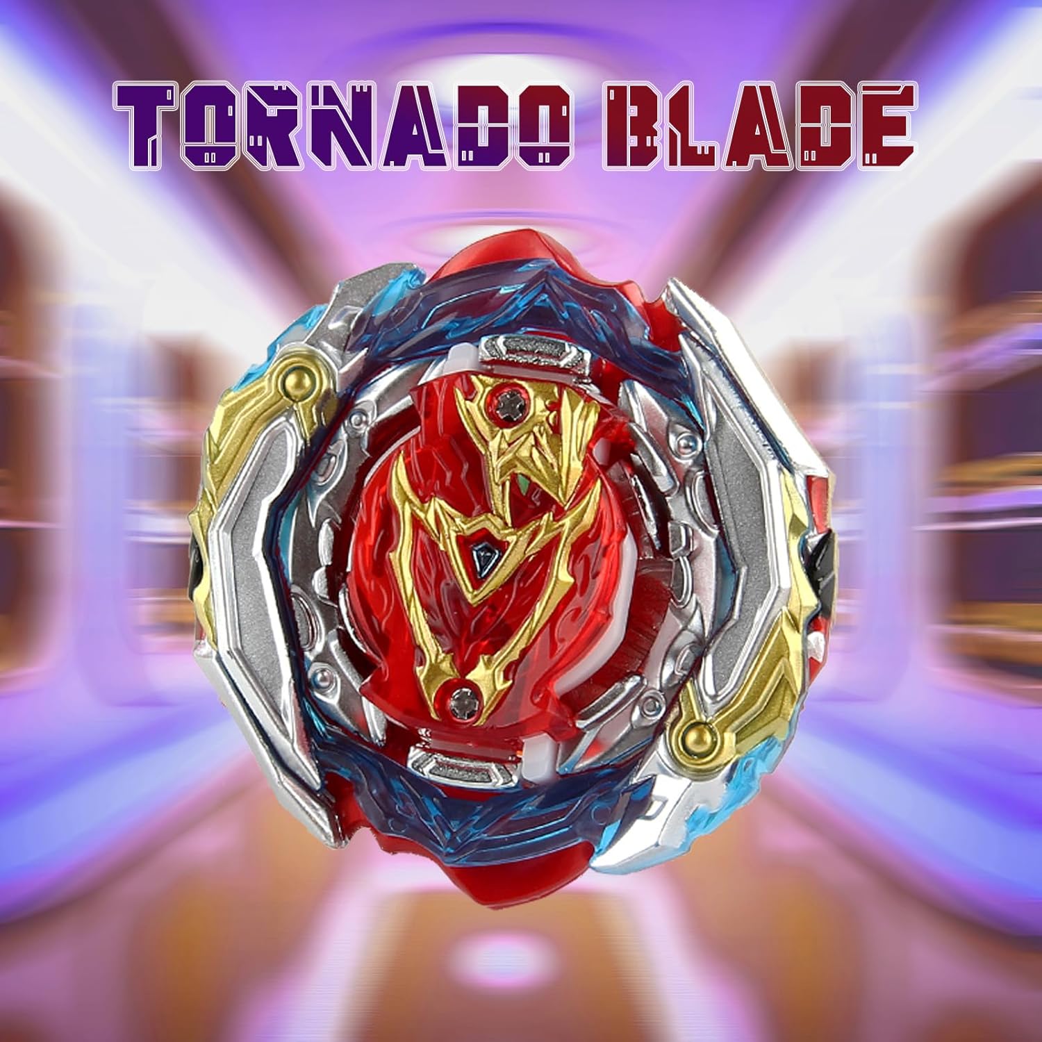 Zelzen Bey Burst Blade Gyro juguete, Bey Metal Fusion Spinning Battling Top Blades con lanzador de cuerda y asa, juegos de lucha de cumpleaños para