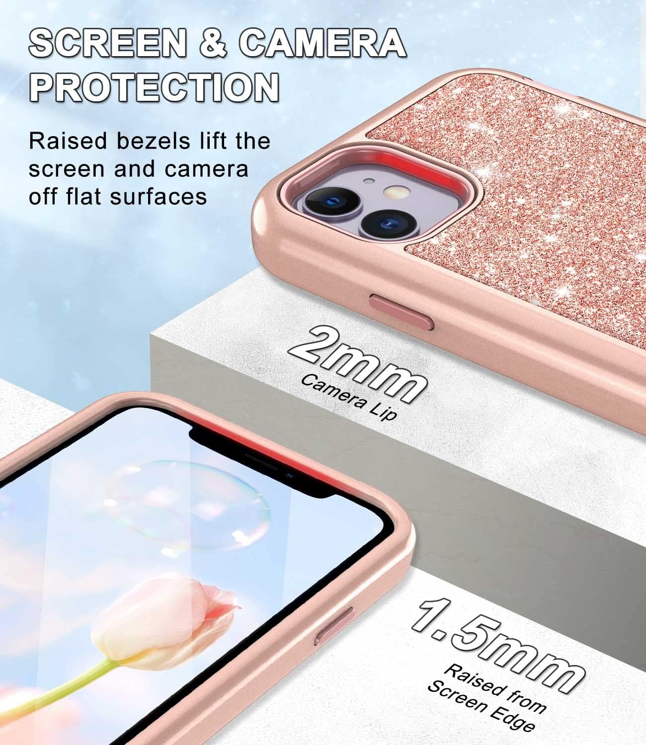 CASEFIV Funda compatible con iPhone 11, patrón de mármol 3 en 1, resistente a prueba de golpes, cuerpo completo, policarbonato duro + silicona suave