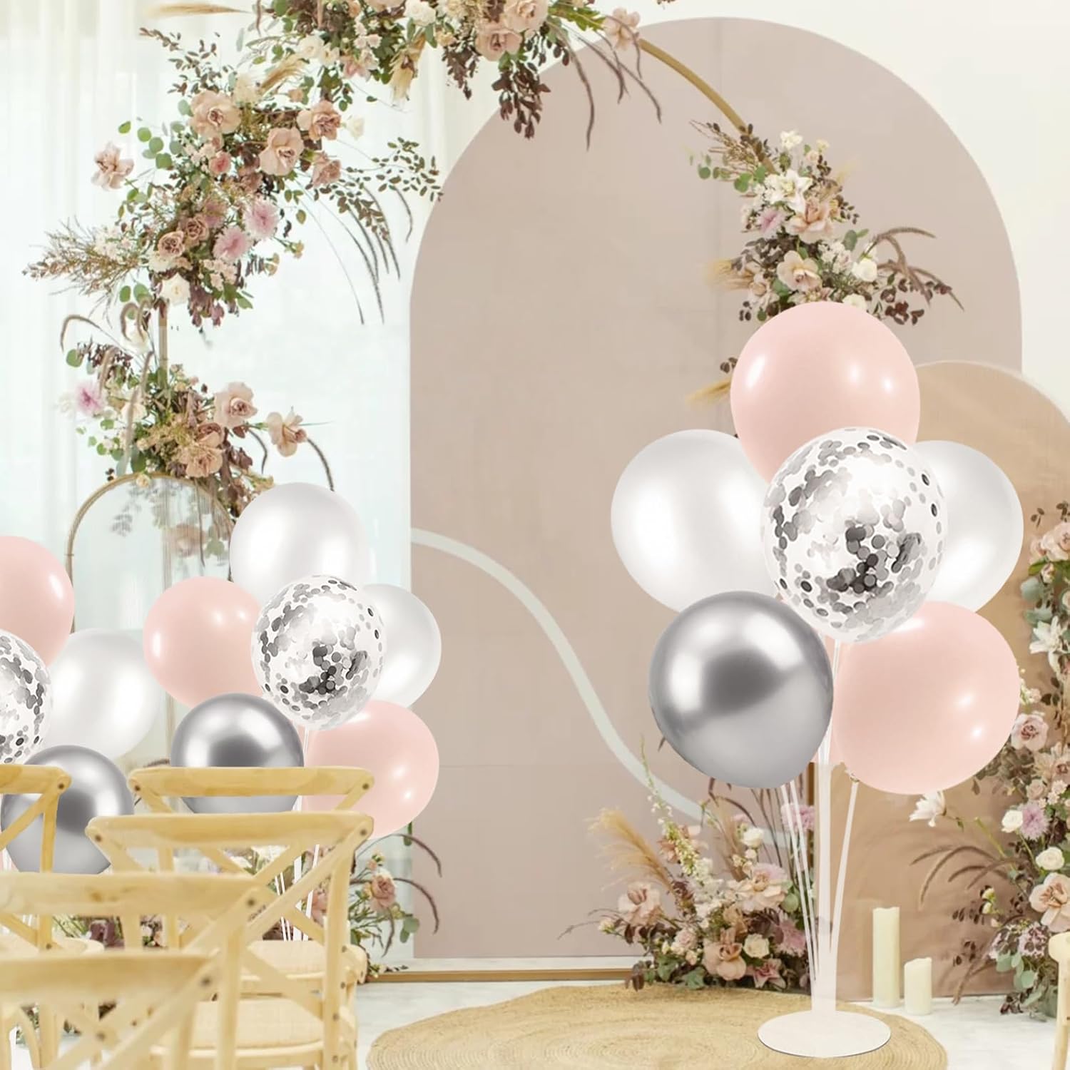 Soporte de globos, decoración de mesa para fiesta de baby shower, boda, compromiso, despedida de soltera, aniversario, día de la madre, cumpleaños