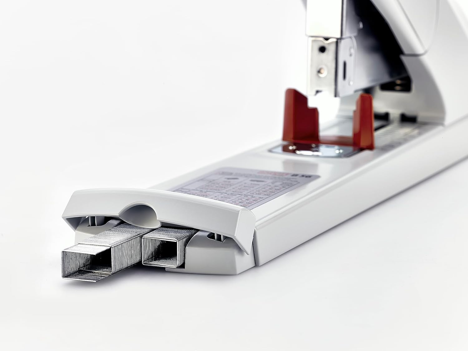 Novus Engrapadora resistente B56, capacidad para 200 hojas, antiatascos, profundidad de grapado de 3 pulgadas con guía ajustable, derivación de