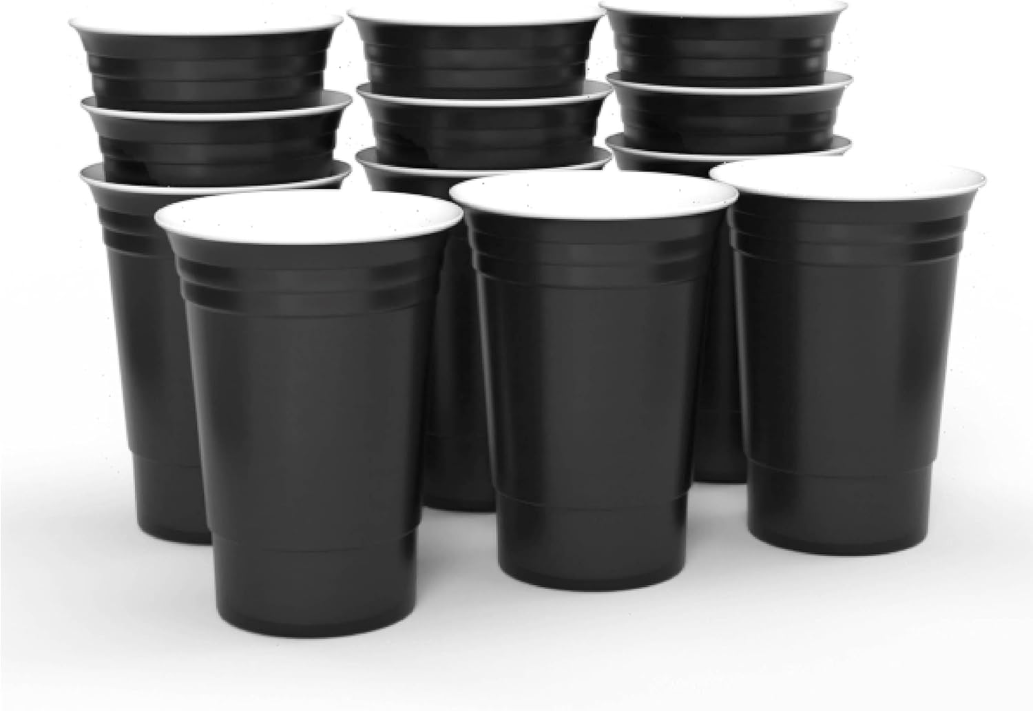 Sili Wraps Vasos de plástico de doble pared para fiesta de Halloween, fabricados en Estados Unidos, paquete de 12, vasos de 16 onzas, aislados,