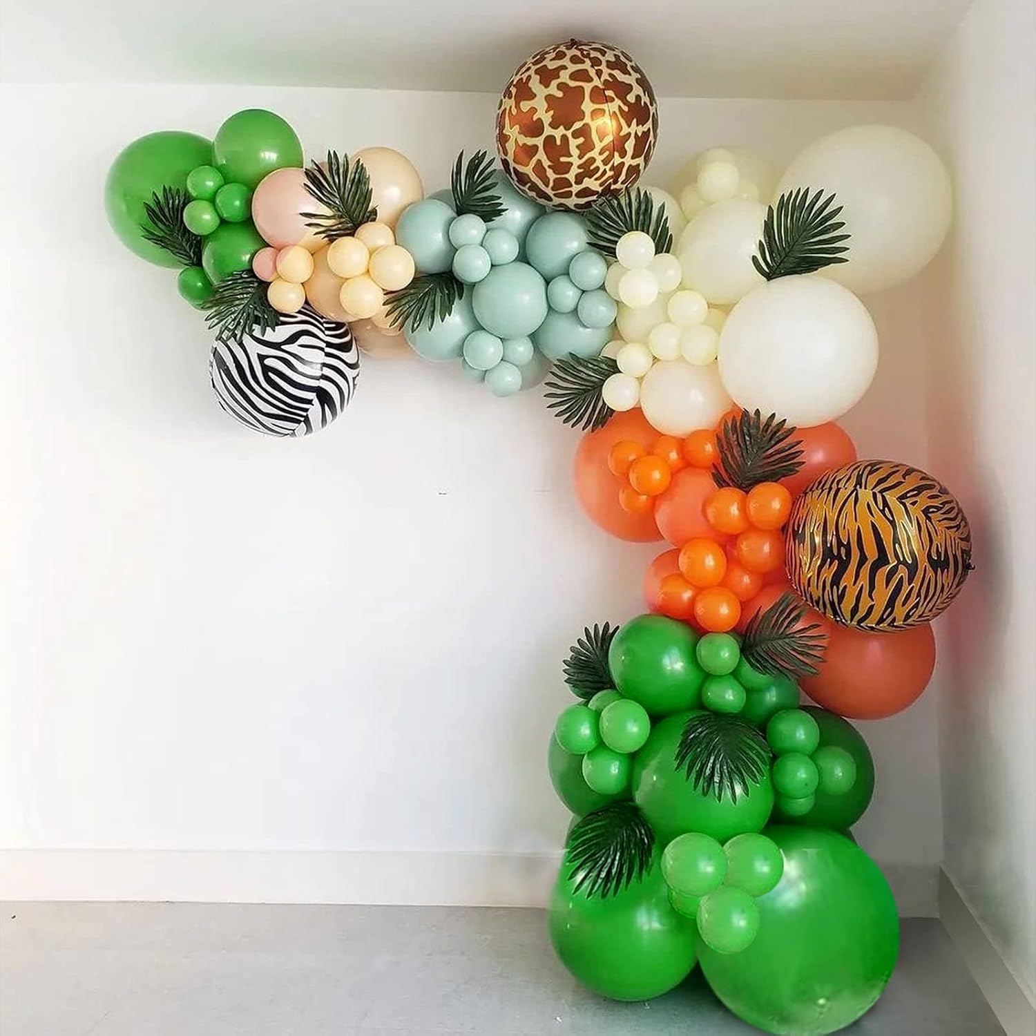 Globos verdes de 12 pulgadas, paquete de 50 globos de látex verde para fiesta, calidad de helio, para cumpleaños, graduación, baby shower, selva,