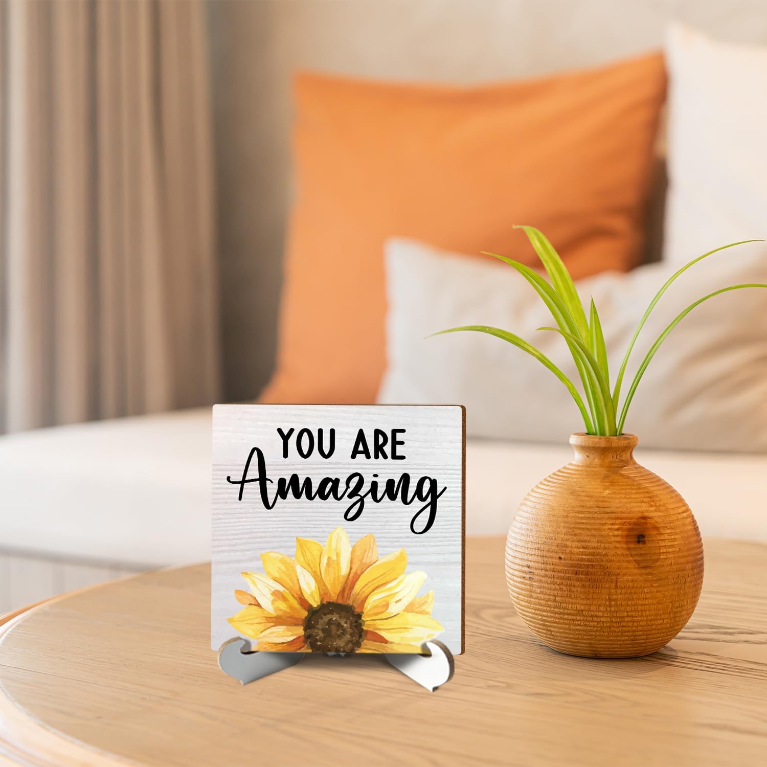 You are Amazing Regalos para mujeres, regalo de graduación para hija, hermana, mejor amiga, placa de decoración de escritorio con soporte de madera,