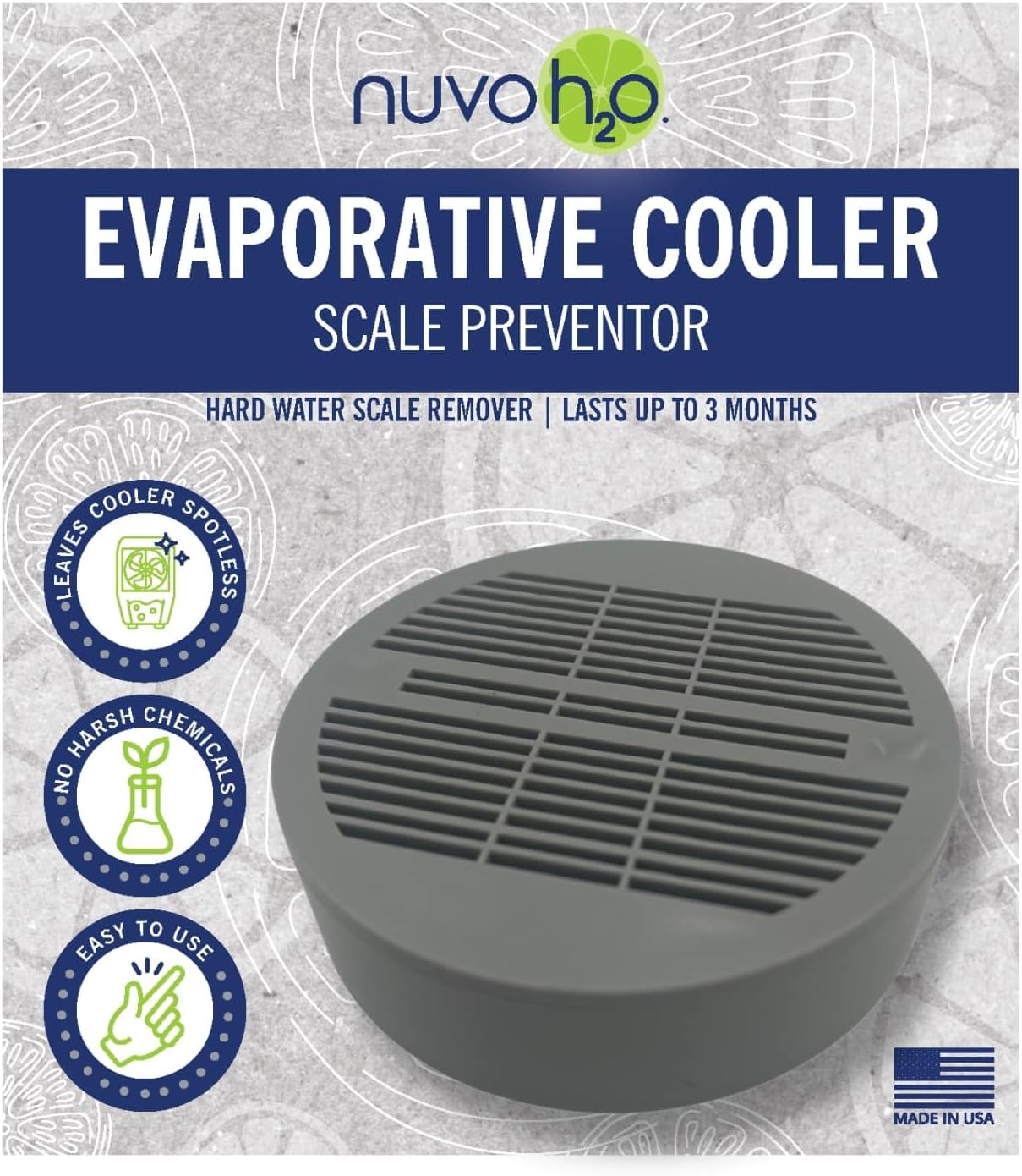 Disco de prevención de escamas de enfriador evaporativo