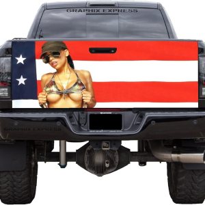 GRAPHIX EXPRESS CalcomanÃa para puerta trasera de camioneta (modelo de bandera estadounidense T36), calcomanÃas para puerta trasera para camionetas, GRAPHIX EXPRESS CalcomanÃa para puerta trasera de camioneta (modelo de bandera estadounidense T36), calcomanÃas para puerta trasera para camionetas,