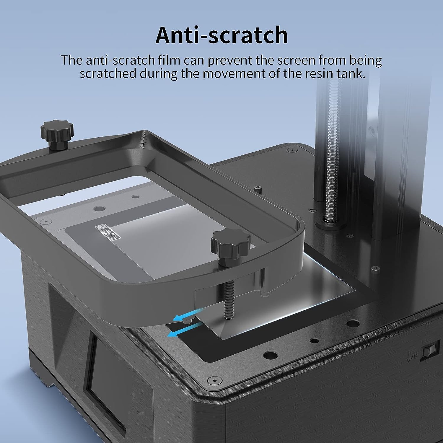HzdaDeve 6 unids Protector de pantalla para Anycubic Photon Mono M5s 10.1 pulgadas LCD anti arañazos película protectora para impresora 3D