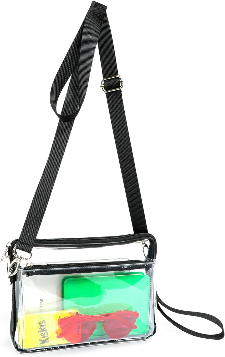 Mildbeer Bolso transparente aprobado por estadios de 10 x 8 pulgadas, bolsas transparentes medianas para conciertos, festivales y eventos en estadios