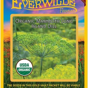 Everwilde Farms – 1000 Semillas orgánicas de hierbas de eneldo de Long Island Mammoth – Paquete Gold Vault Everwilde Farms – 1000 Semillas orgánicas de hierbas de eneldo de Long Island Mammoth – Paquete Gold Vault