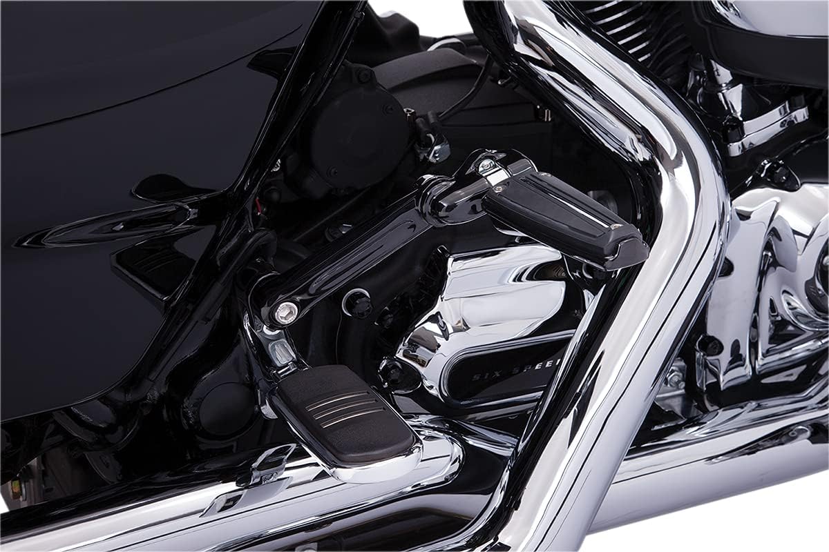 Soportes ajustables para clavijas de confort para pasajeros (negro) para Harley Davidson