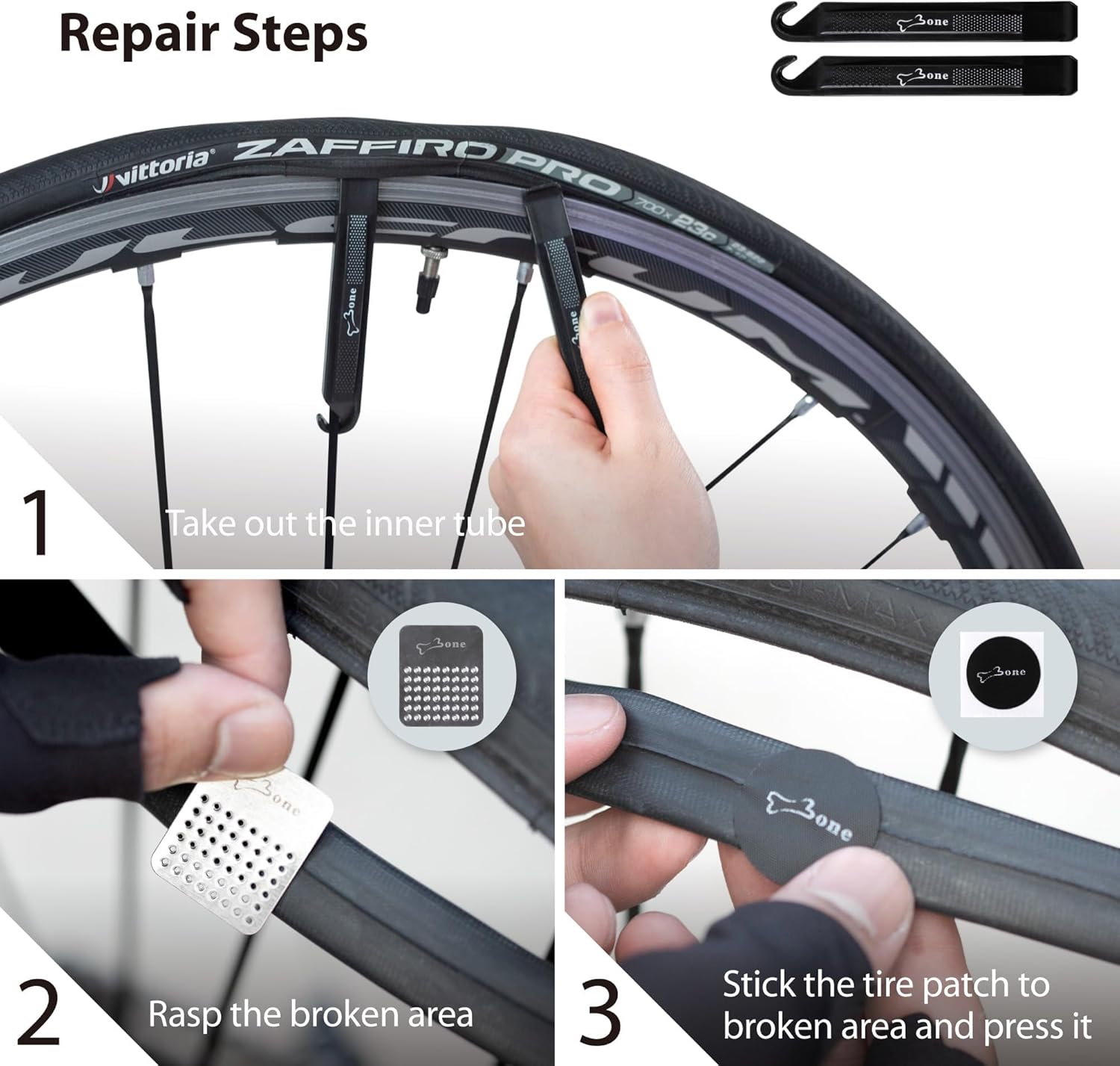 BONE Cápsula portátil de reparación de bicicletas, kit de herramientas de reparación de bicicletas 14 en 1, mantenimiento de bicicletas de