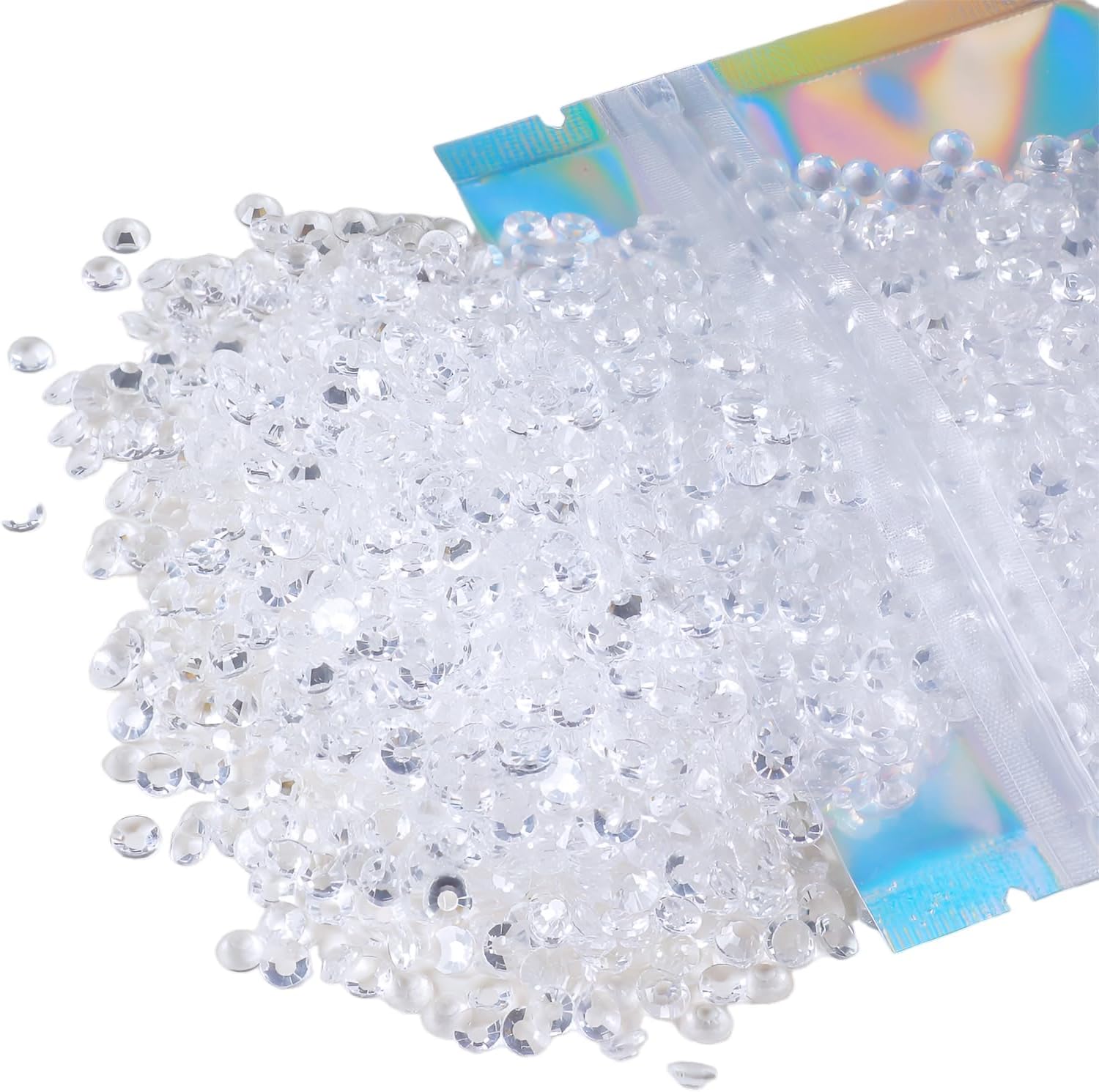 Genie Crystal 2880 diamantes de imitación transparentes SS16 transparentes, diamantes de imitación de cristal sin lámina de 0.157 pulgadas (0.157