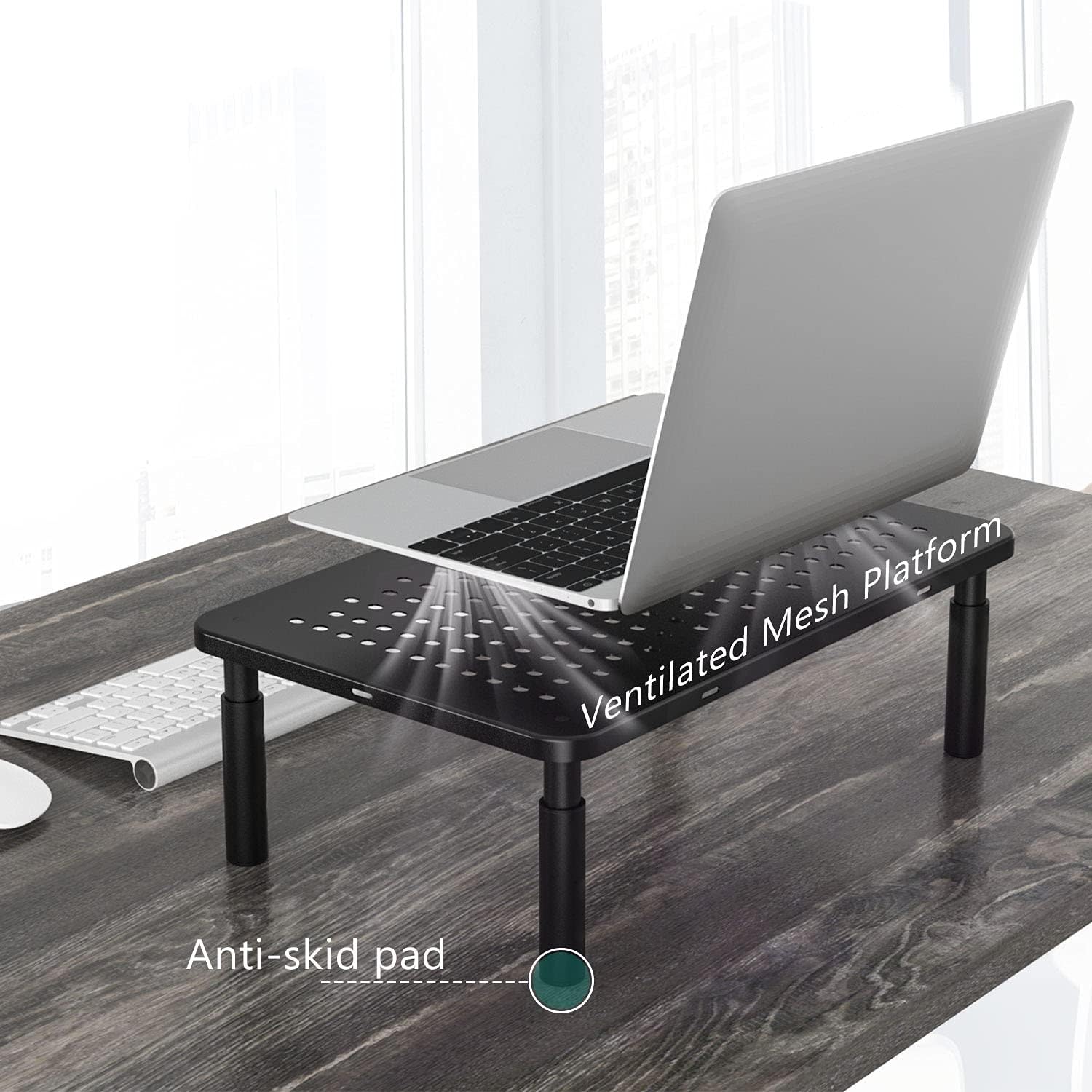 WALI Bundles-Soporte elevador para monitor y soporte elevador de escritorio para computadora