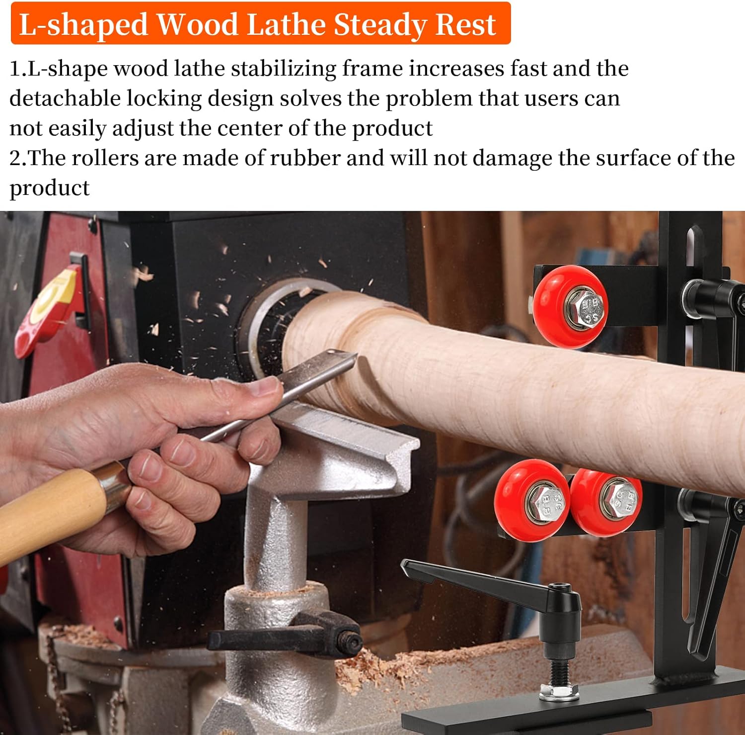 Soporte constante para torno de madera, soporte constante para carpintería en forma de L, soporte de herramientas de torno, herramientas de torno de