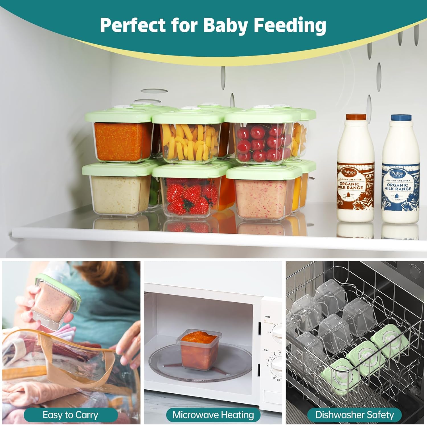 Fabricante de alimentos para bebés, juego 17 en 1 para alimentos para bebés, alimentador de alimentos para bebés, chupete, regalo esencial para