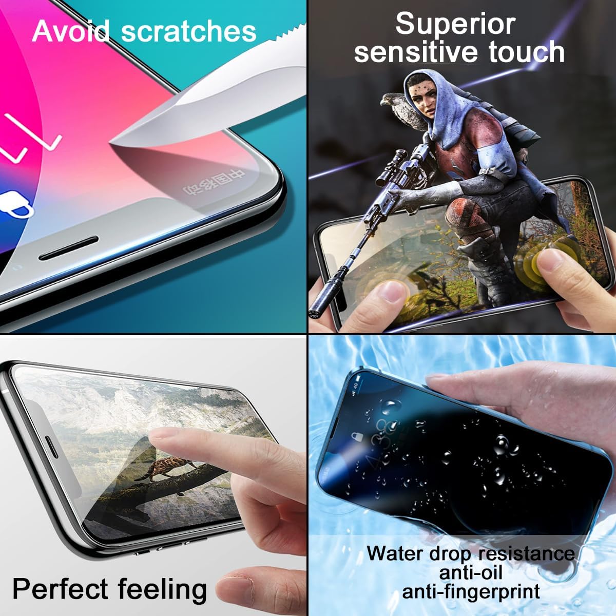 EFAITHFIX Para iPhone 12 PRO MAX Pantalla LCD Reemplazo de 6.7 pulgadas Asamblea LCD Pantalla LCD 3D Digitalizador de Pantalla Táctil con