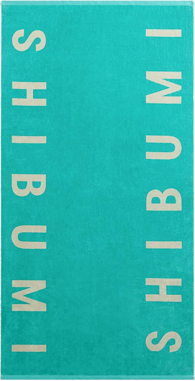 Shibumi – Toalla de lujo, firma Shibumi, 35 x 68 pulgadas, toalla de playa de gran tamaño y ligera, parte delantera de terciopelo extrasuave y parte