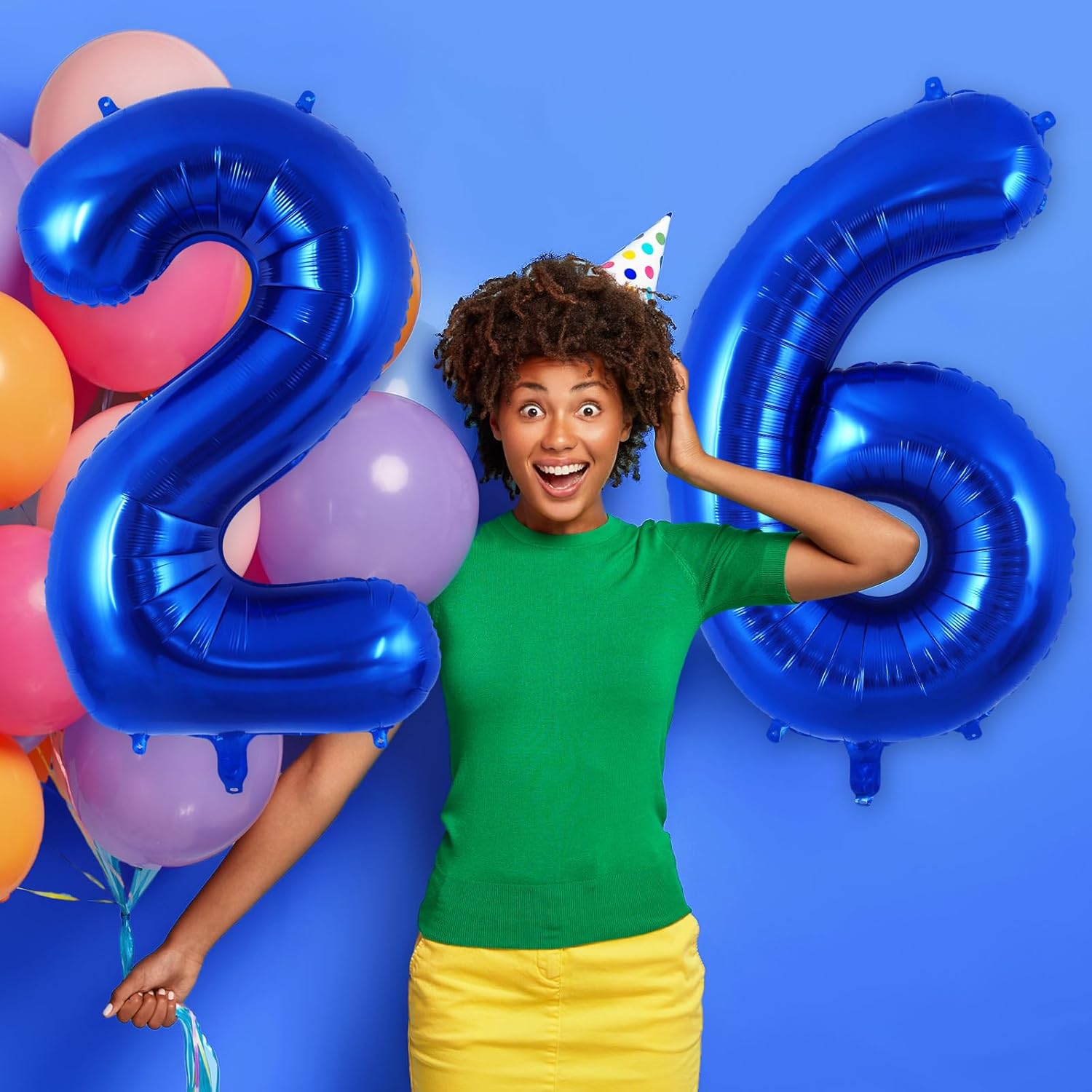 Globo azul marino del número 6 de 40 pulgadas, globos grandes de aluminio azul oscuro, globos gigantes de Mylar número 6 para decoración de fiesta