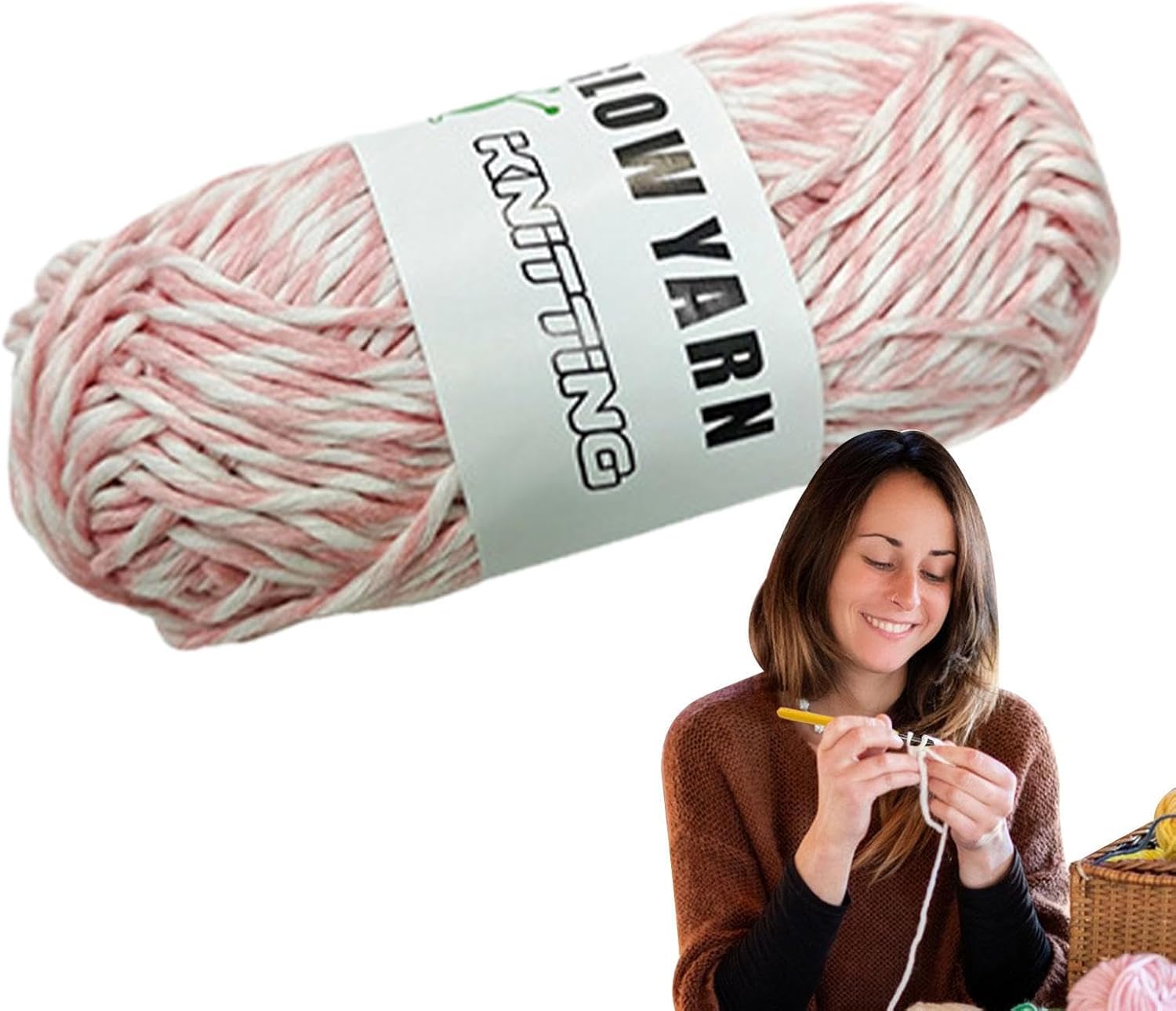 Hilo que brilla en la oscuridad para ganchillo Bulingbuling que brilla en la oscuridad, hilo de ganchillo para ganchillo, hilo luminoso para