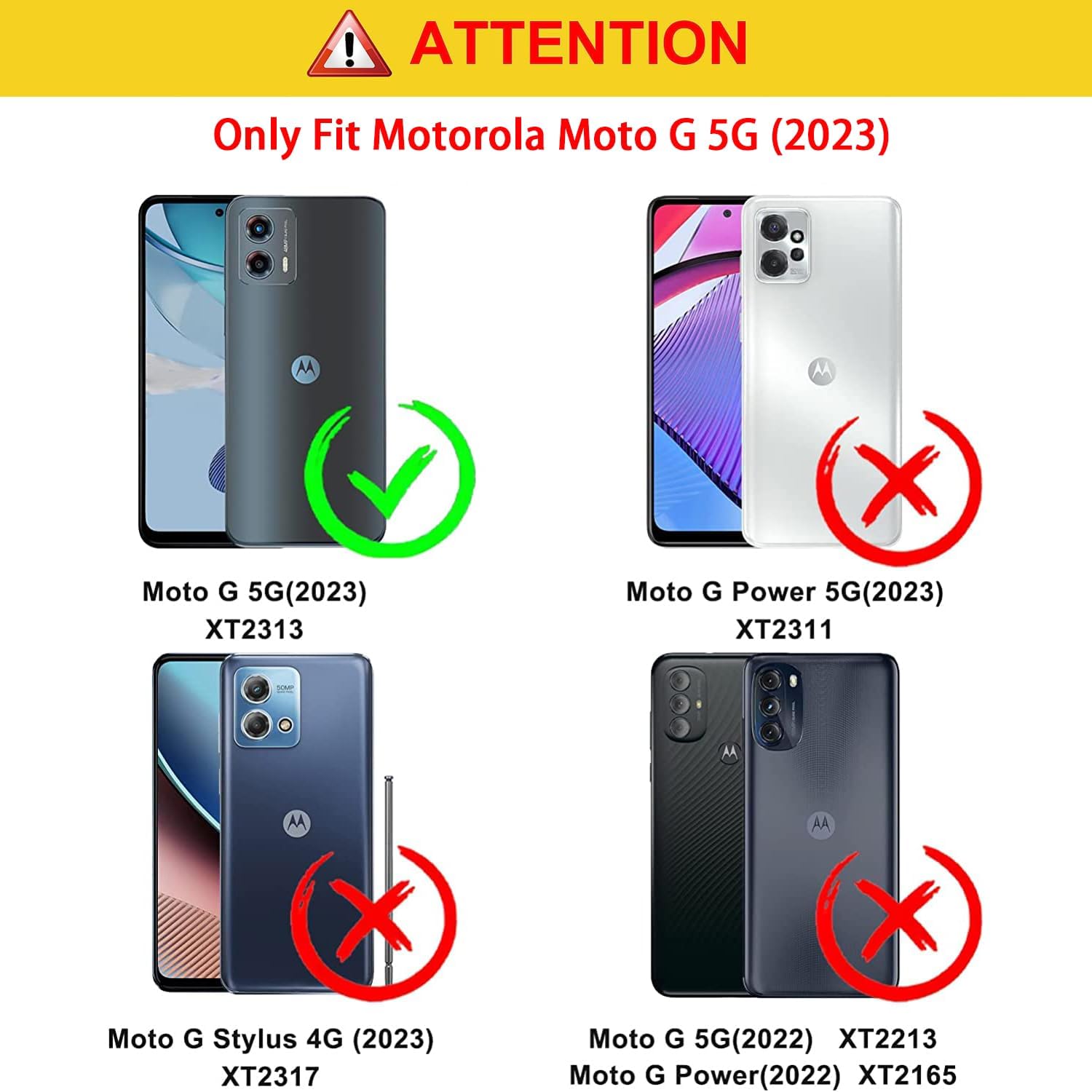 Funda para Moto G 5G 2023 no para la versión 2022, funda protectora híbrida de policarbonato duro y silicona suave de doble capa a prueba de golpes