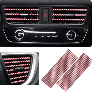 20 tiras decorativas para aire acondicionado de automóvil, impermeables, flexibles, para salida de aire automático, borde brillante, accesorios 20 tiras decorativas para aire acondicionado de automóvil, impermeables, flexibles, para salida de aire automático, borde brillante, accesorios