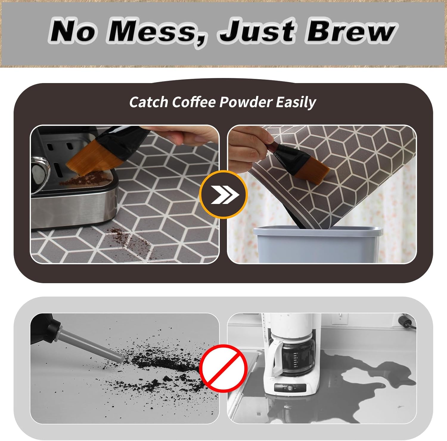 Tapete de café grande para secar platos para encimera de cocina, tapete absorbente de manchas para barra de café, tapete para cafetera, alfombrilla