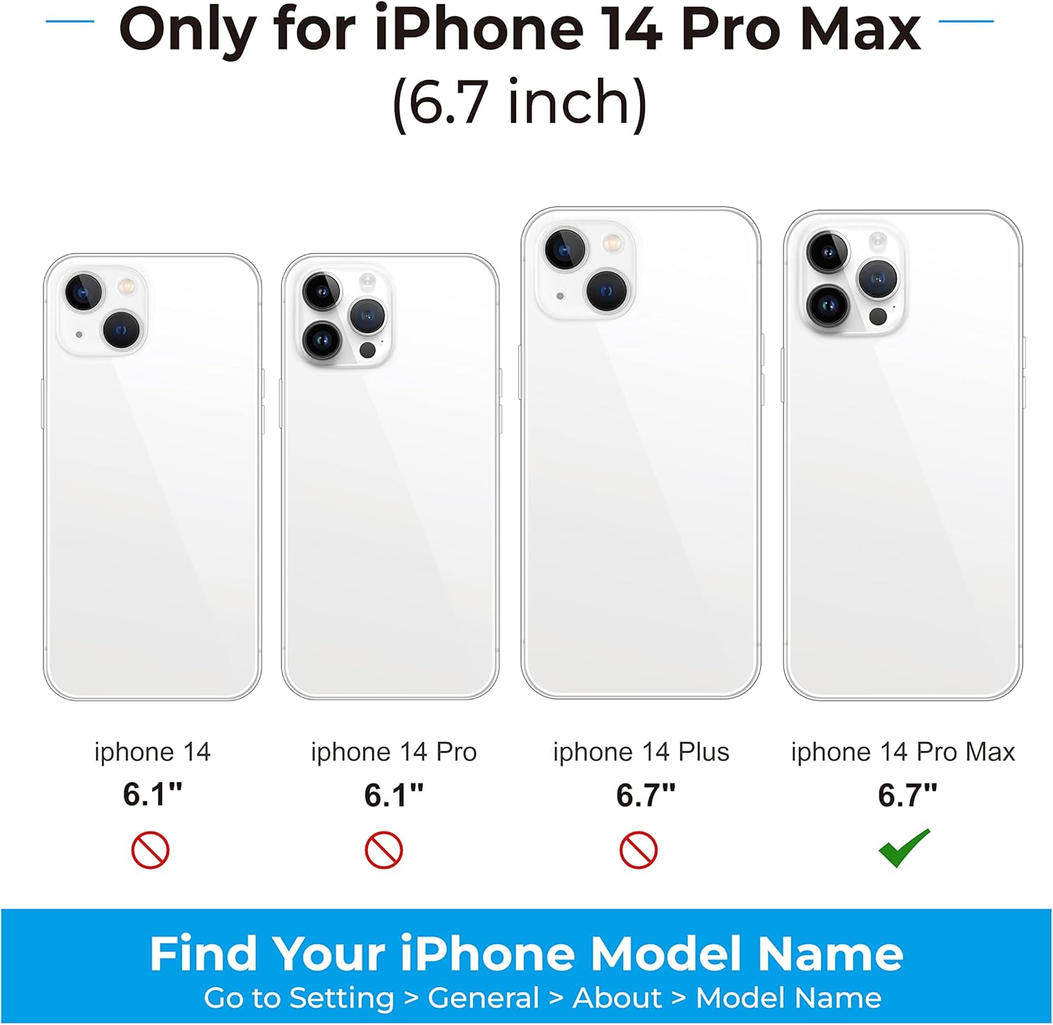 HANDODO Funda tipo cartera compatible con iPhone 14 Pro Max, funda magnética de cuero con ranuras para tarjetas, con bloqueo RFID, doble cierre,