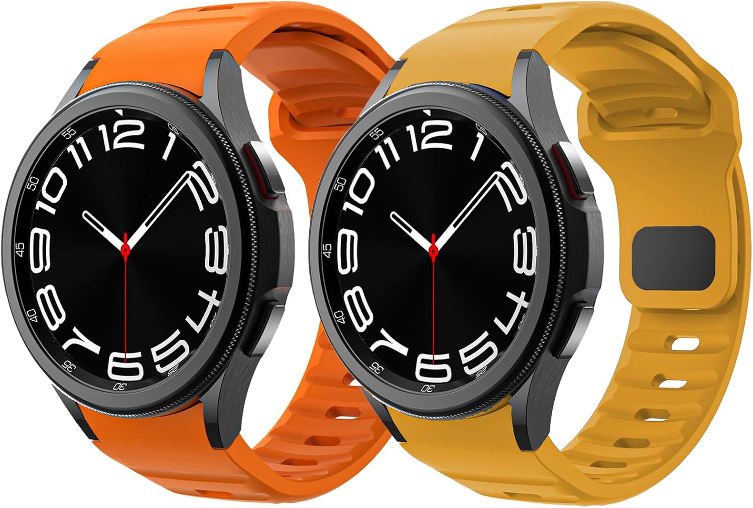 Correa resistente sin huecos compatible con Samsung Galaxy Watch 4 5 6 Band 1.732 in 1.575 inGalaxy Watch 6 Classic Band 1.850 in 1.693 inWatch 5