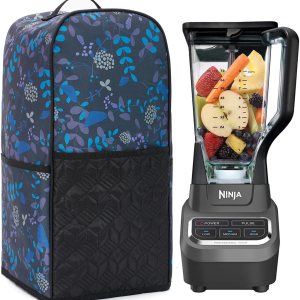 Cubierta antipolvo para licuadora, cubierta antipolvo para licuadora de cocina con bolsillos, compatible con licuadora Ninja, Vitamix de 64 onzas Cubierta antipolvo para licuadora, cubierta antipolvo para licuadora de cocina con bolsillos, compatible con licuadora Ninja, Vitamix de 64 onzas