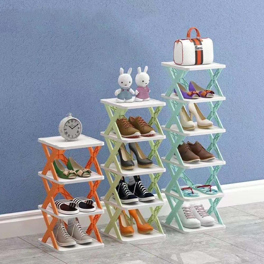 Organizador de almacenamiento de zapatos multicapa, zapatero creativo multicapa, fácil montaje y estructura estable, zapatero expandible para