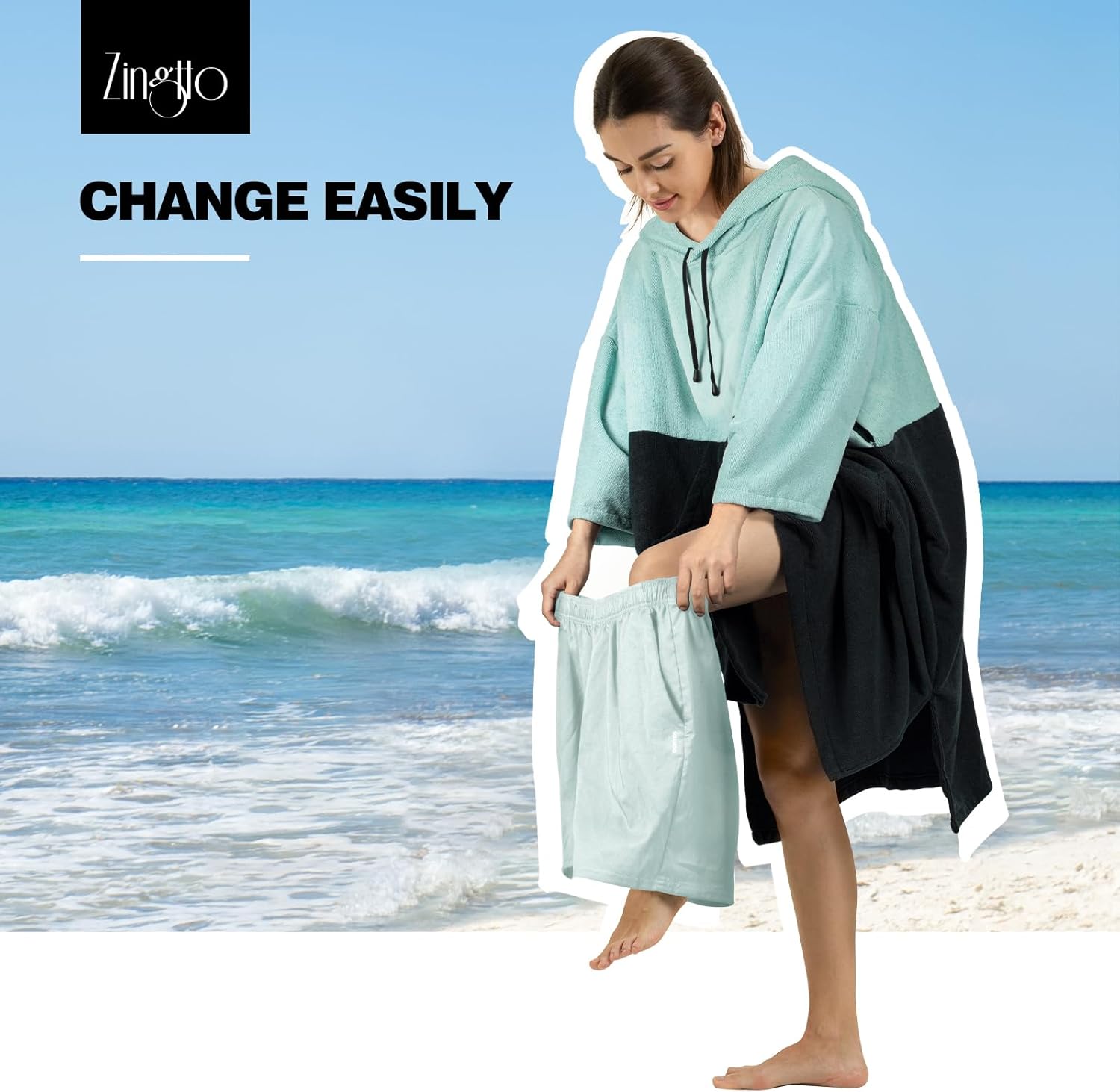 Poncho de surf, bata cambiadora, manga 34, extra grande, gruesa, con capucha, poncho para hombres y mujeres, natación en la playa, 39 x 33 pulgadas,