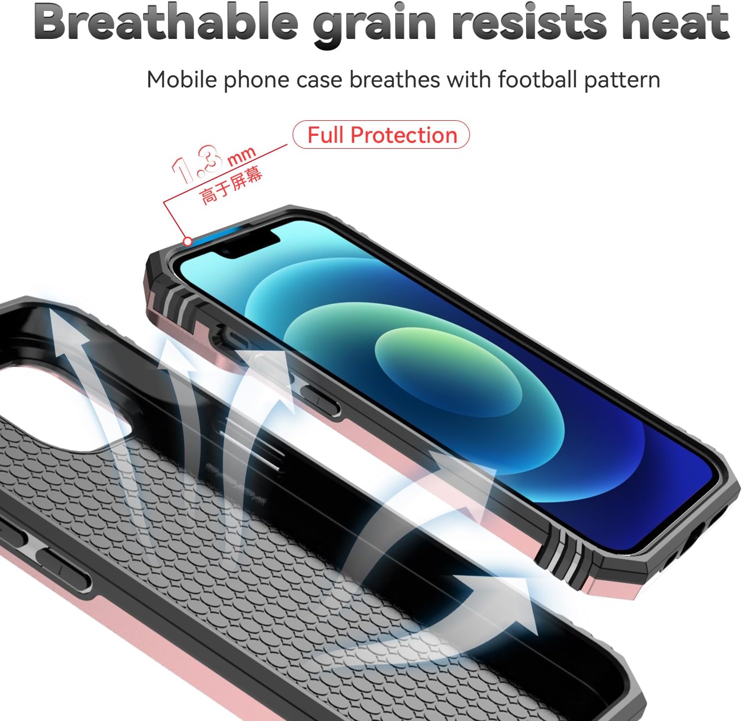 Hitaoyou Funda compatible con iPhone 15, iPhone 15 con funda para cámara y soporte, grado militar, a prueba de golpes, resistente, con soporte