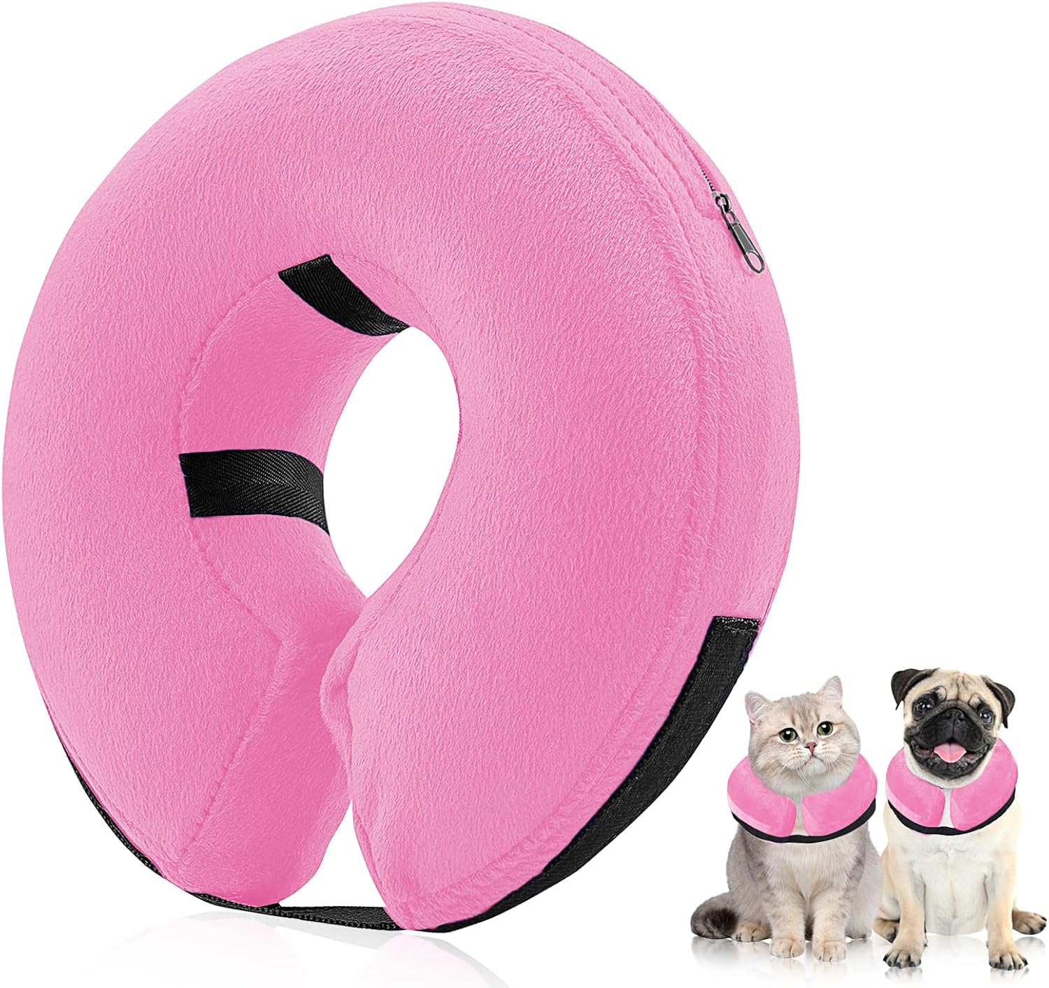 Collar inflable protector para perros y gatos, collar de cono alternativo después de la cirugía, collar de recuperación de mascotas para perros