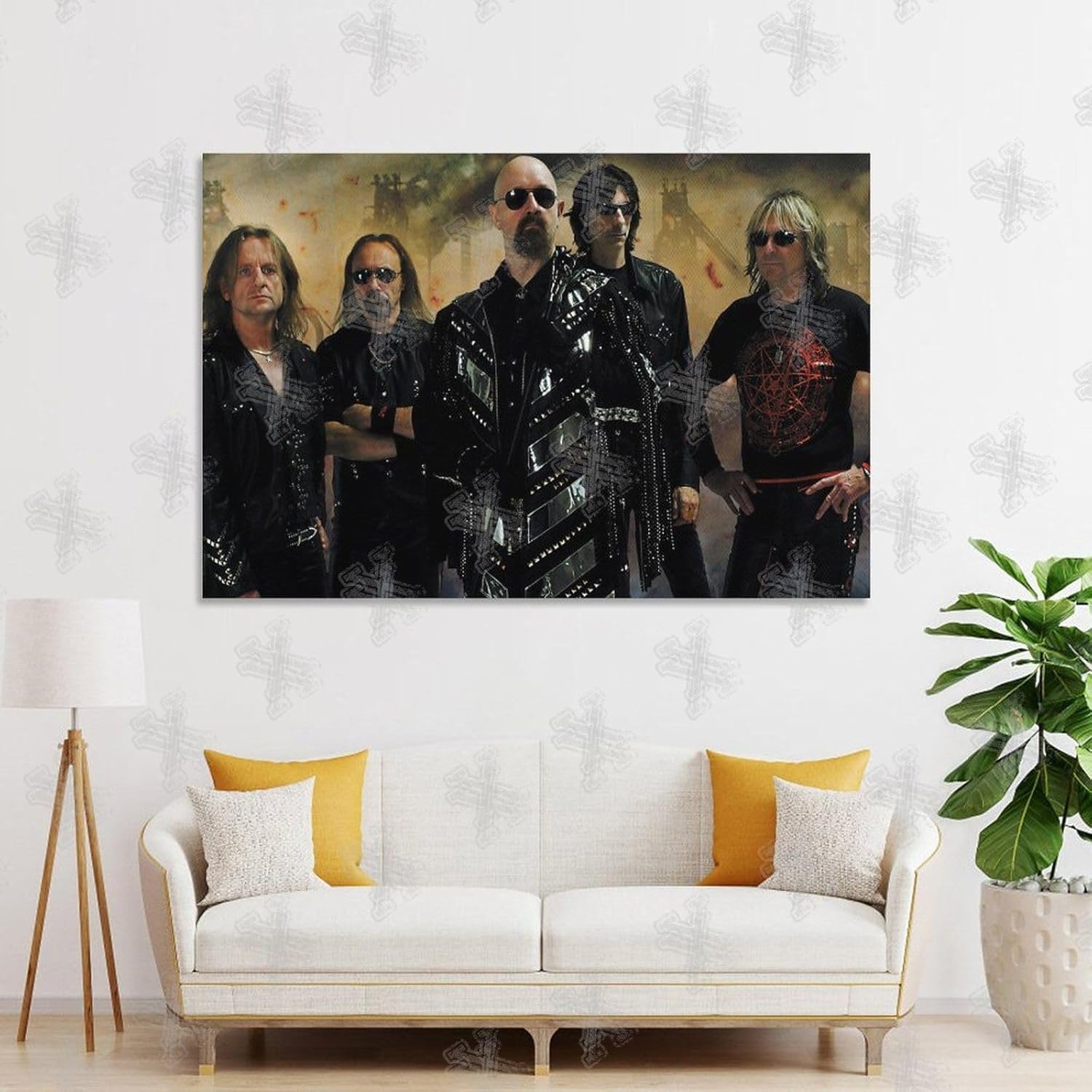 Póster de la banda de Judas-sacerdote Póster de lienzo para decoración de dormitorio, paisaje, oficina, San Valentín, cumpleaños, regalo, sin marco,