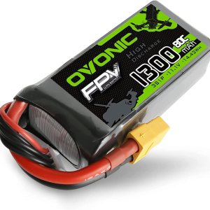 OVONIC 3S Lipo Batería 80C 1300mAh 11.1V Lipo Batería con XT60 Conector para RC FPV Racing Drone Quadcopter