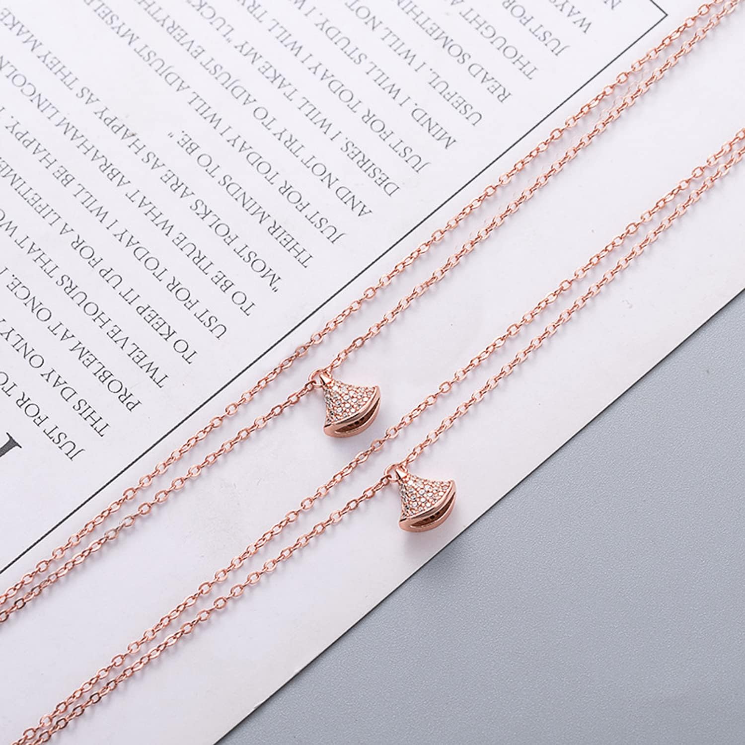 Jishi Rollo de cadena de cable de eslabones de 33 pies de 0.079 pulgadas, cadena de oro rosa para hacer joyas, collares, aretes, pulseras,