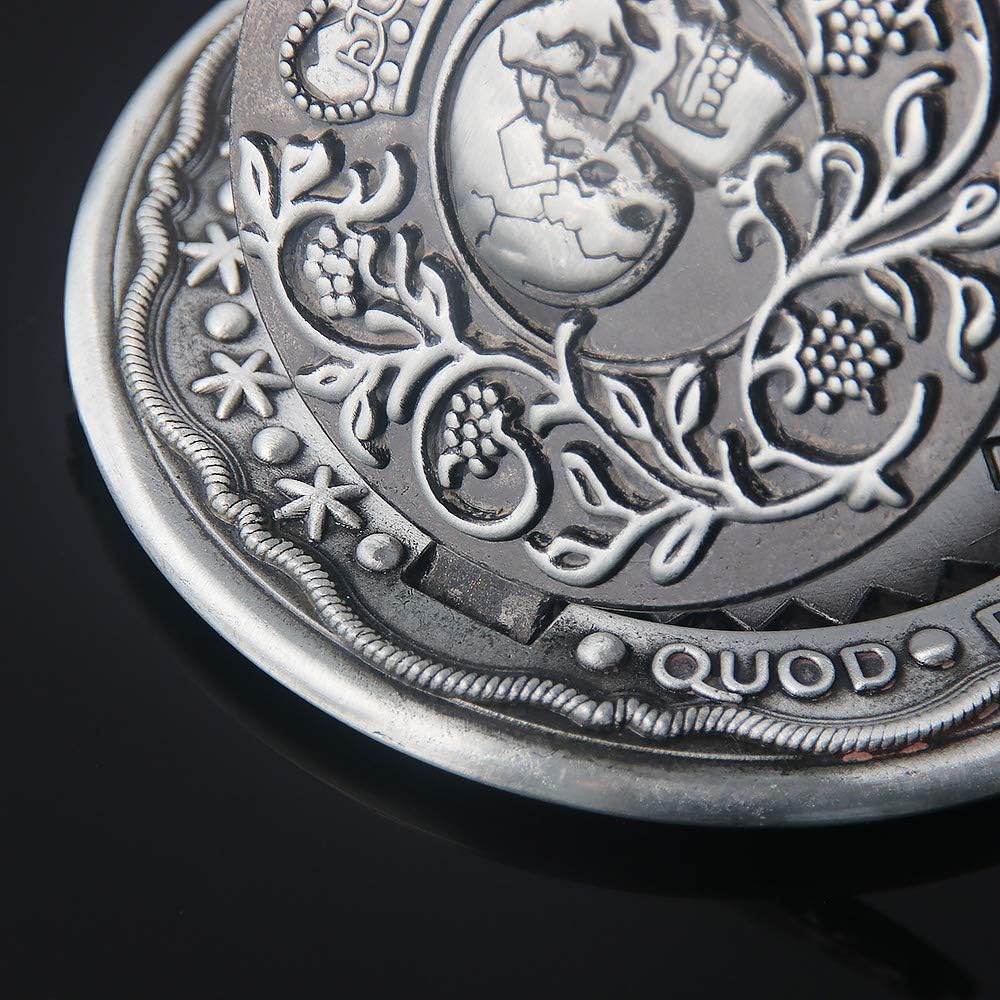 Blood Oath Marker Coin Novelty Metal Coins John Movie Props Cosplay Collecting Coin for Fans for Men Women Teen (Silver Coin)
