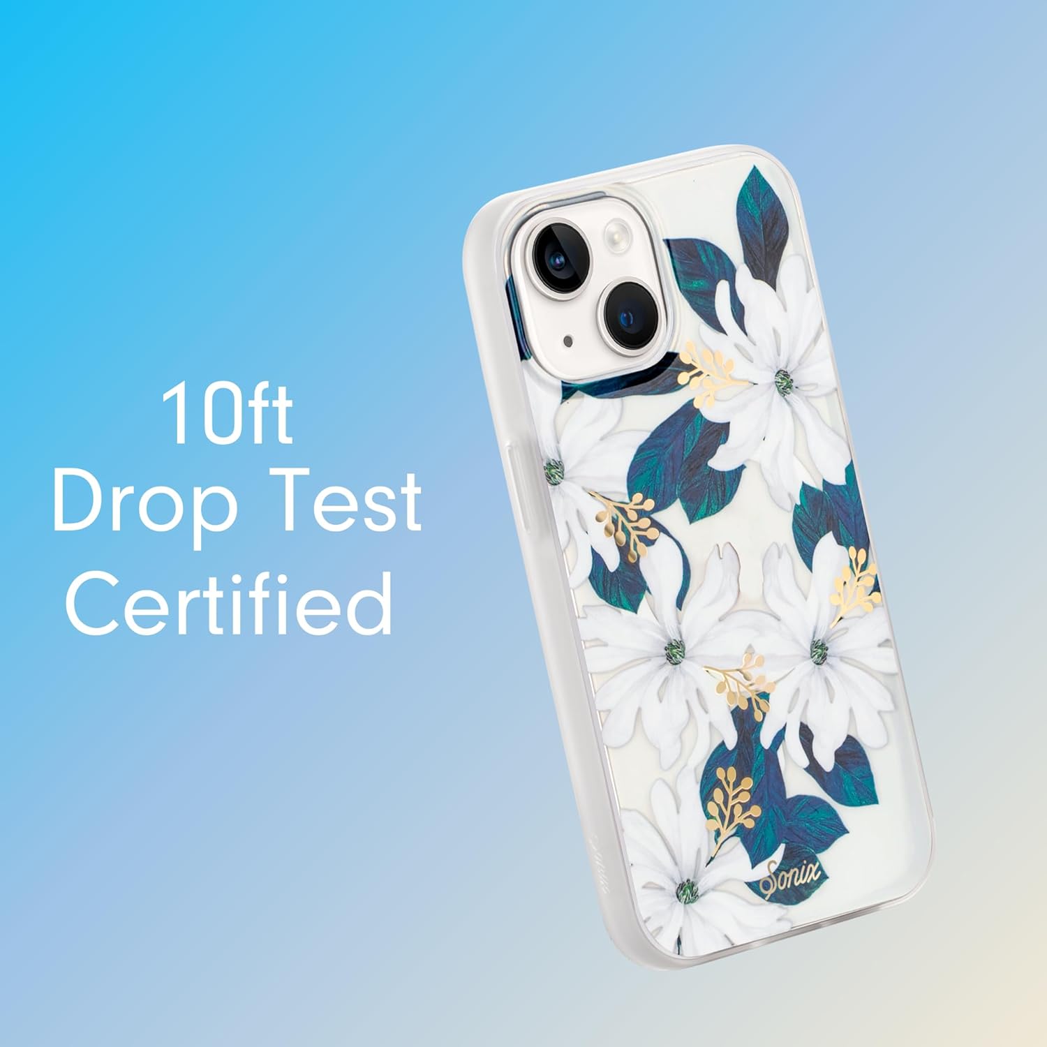 Sonix – Funda floral para iPhone 15, 14, 13, compatible con MagSafe, probada contra caídas de 10 pies, modelo Delilah (flor de dalia)