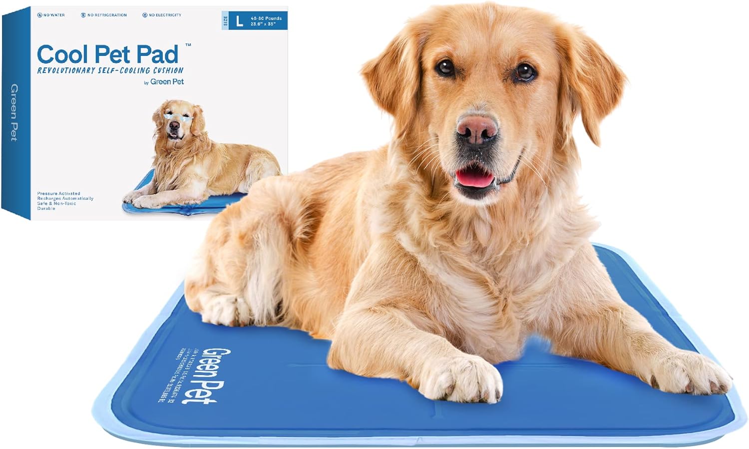 The Green Pet Shop almohadilla de enfriamiento para mascotas, esta colchoneta ayuda a prevenir sobrecalentamiento y deshidratación, enfría y calma a