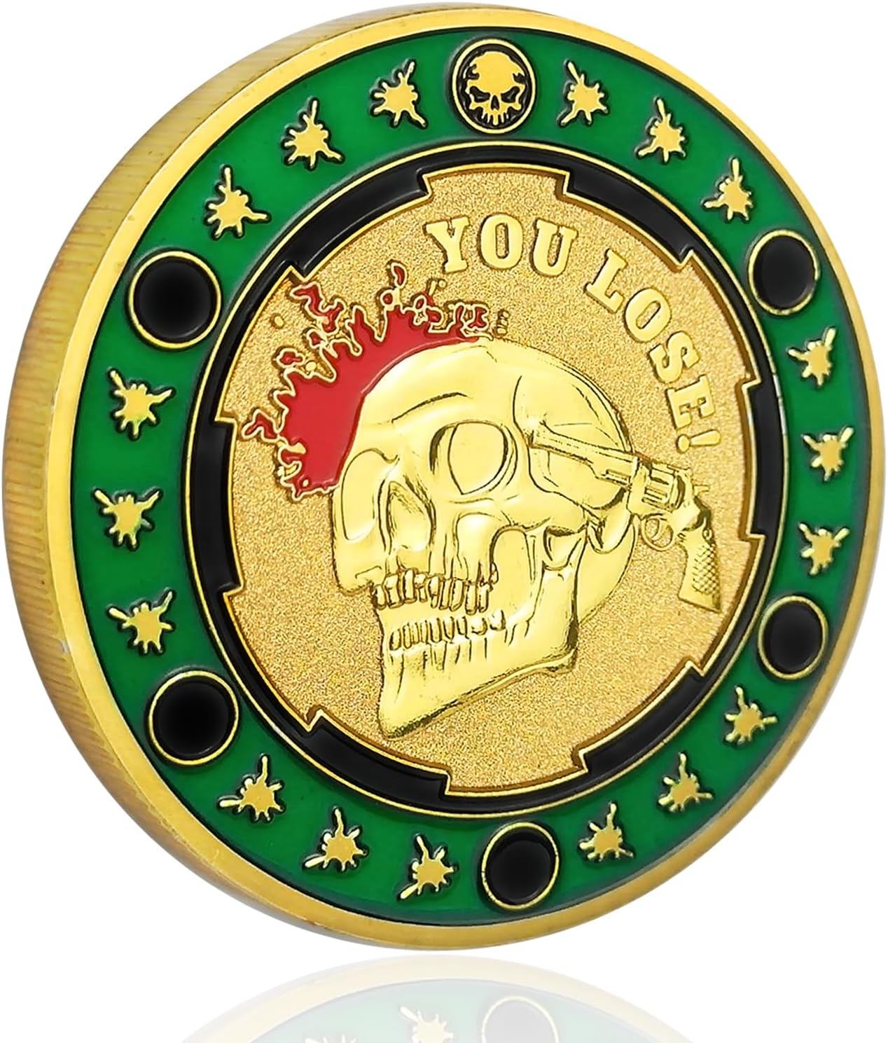 Regalos divertidos con texto en inglés “I Win You Lose, Good Luck”, moneda de decisión de buena suerte, regalos para mujeres, hombres, cabezas o