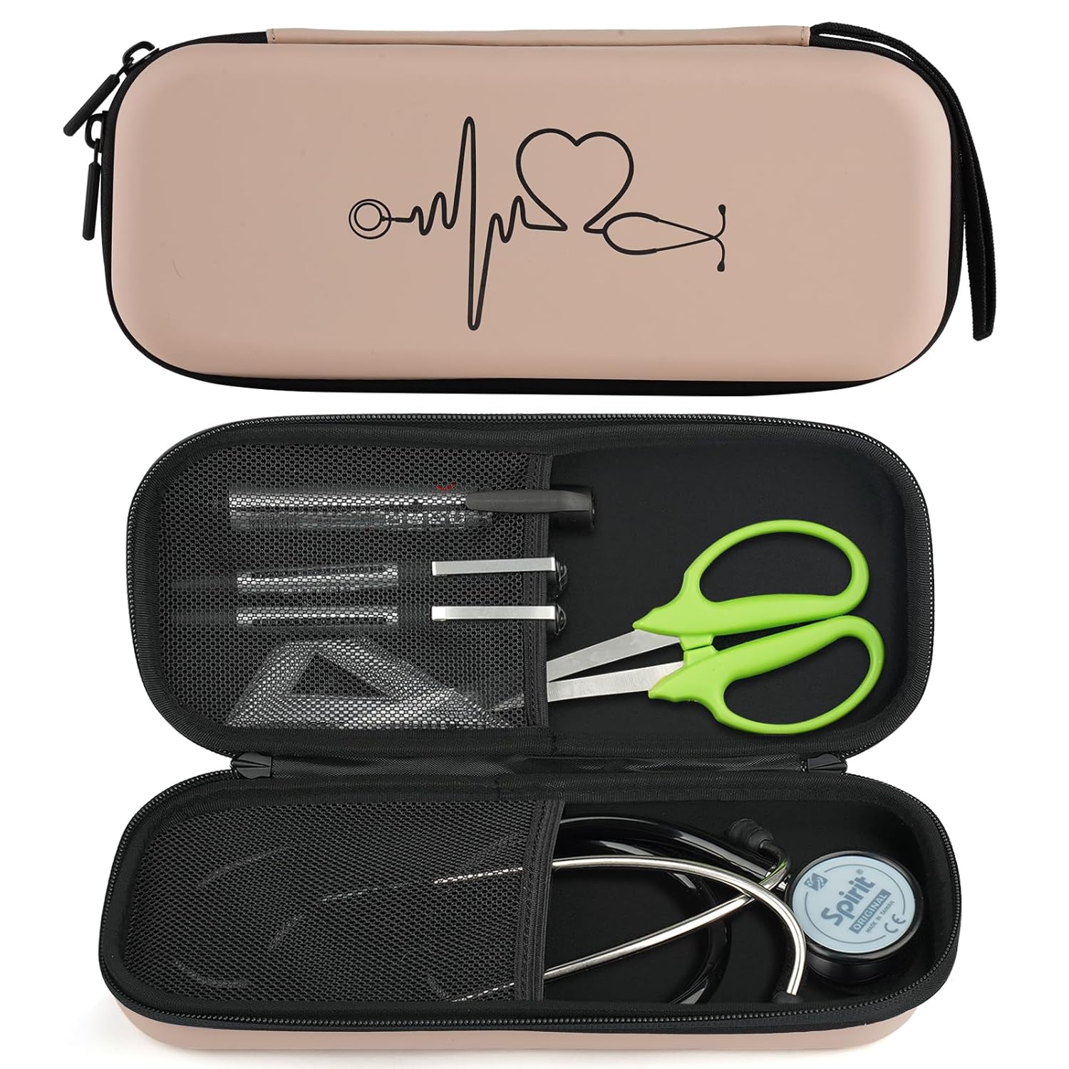 CDBXPRG Funda para estetoscopio 3M Littmann, estetoscopio de transporte para estetoscopios de lujo de MDF Acoustica, soporte de viaje para