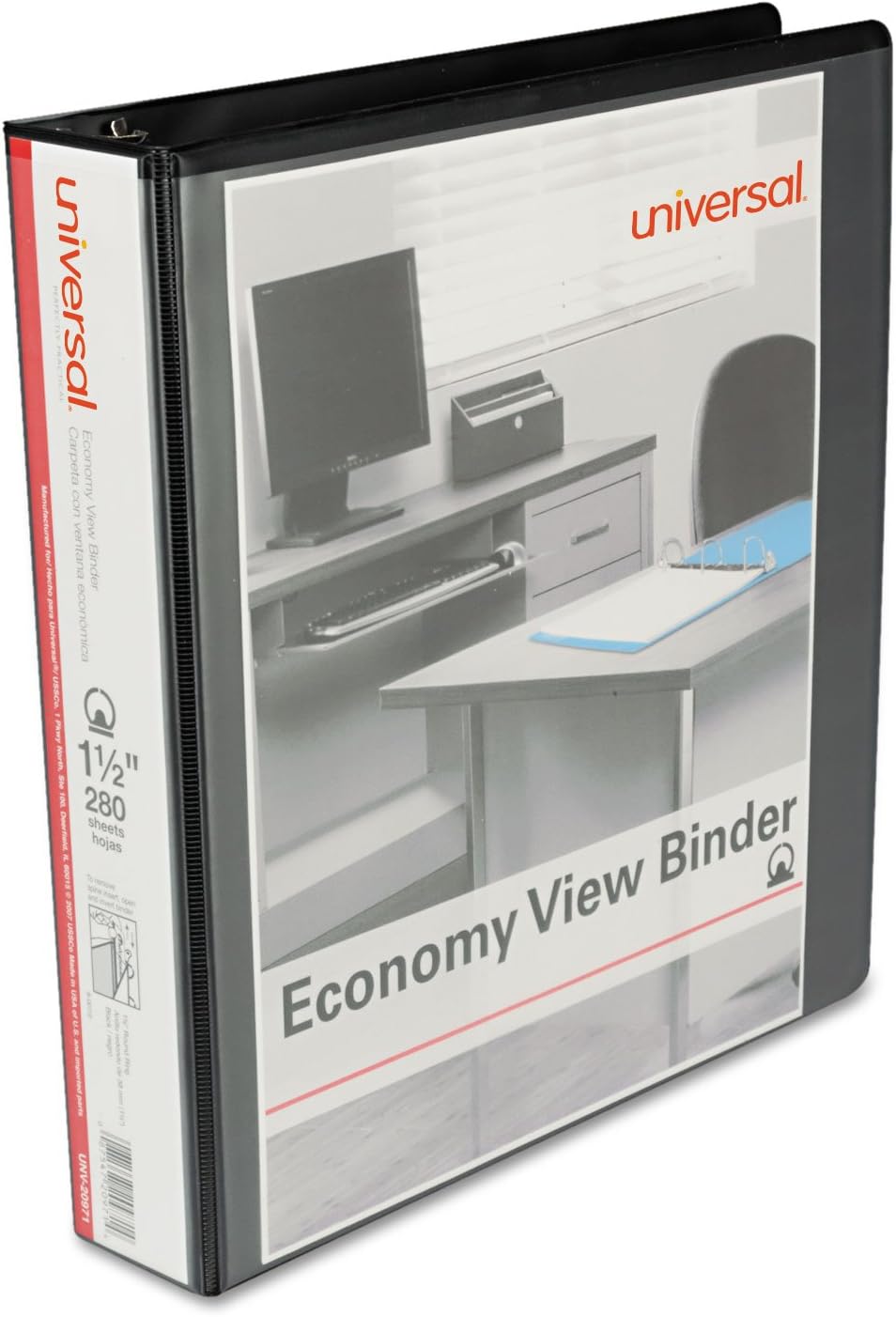 Universal Anillo redondo Economy Vinilo View Binder UNV20971