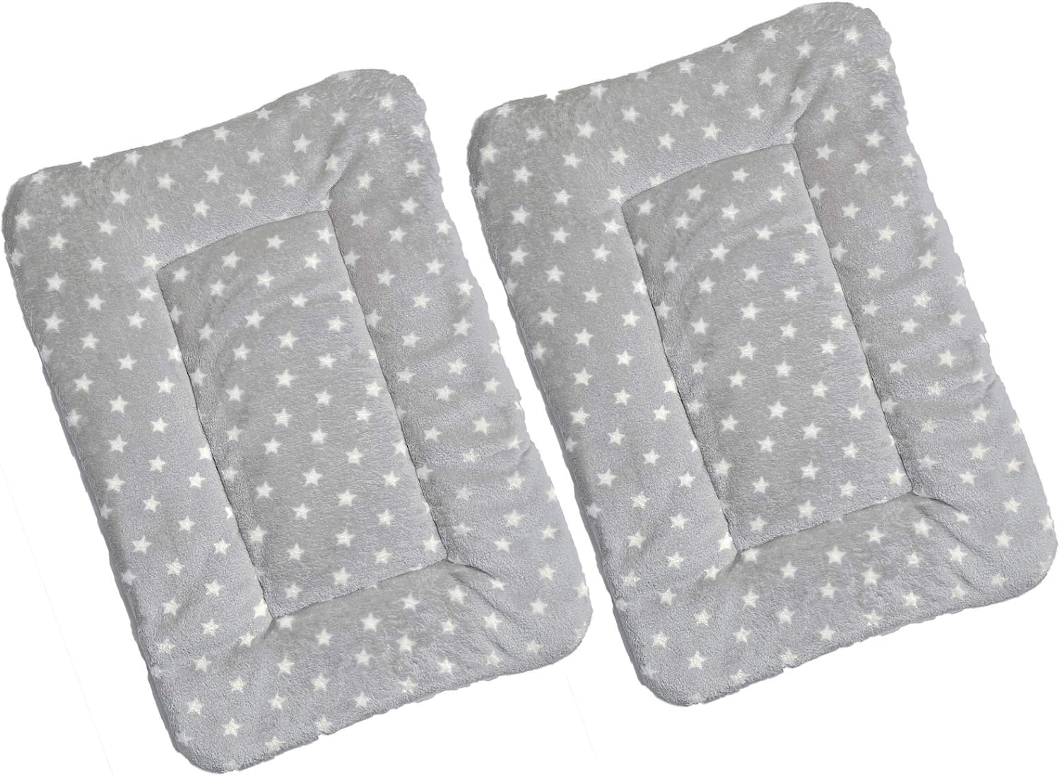 2 alfombrillas de cama para mascotas. Cama ultra suave para mascotas (perrogato) con bonitos estampados. Almohadilla reversible de lana de cordero