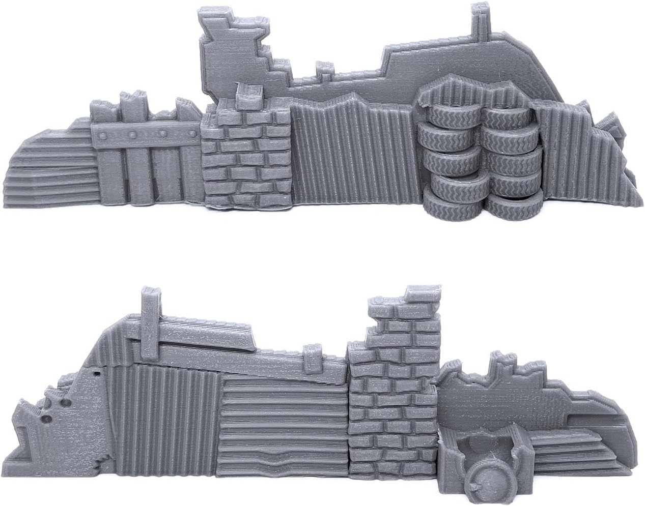 Shanty Obstacles by Terrain4Print, paisaje RPG de mesa impreso en 3D y terreno de juego de guerra para miniaturas de 1.102 in