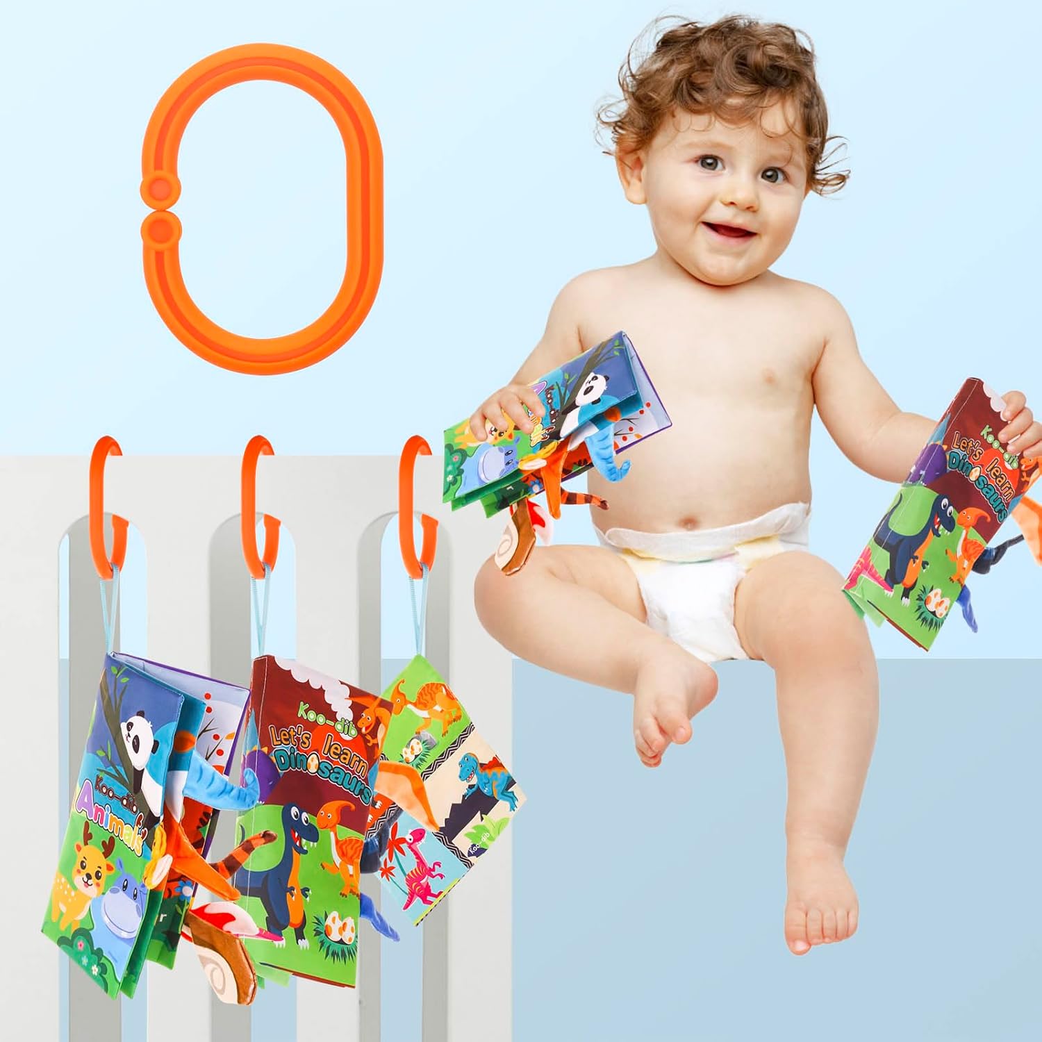 3 unidades, libros para bebés de 0 a 6 meses, libros arrugados para bebés, libros para tocar y sentir para bebés, juguetes para bebés de 0, 6, 9