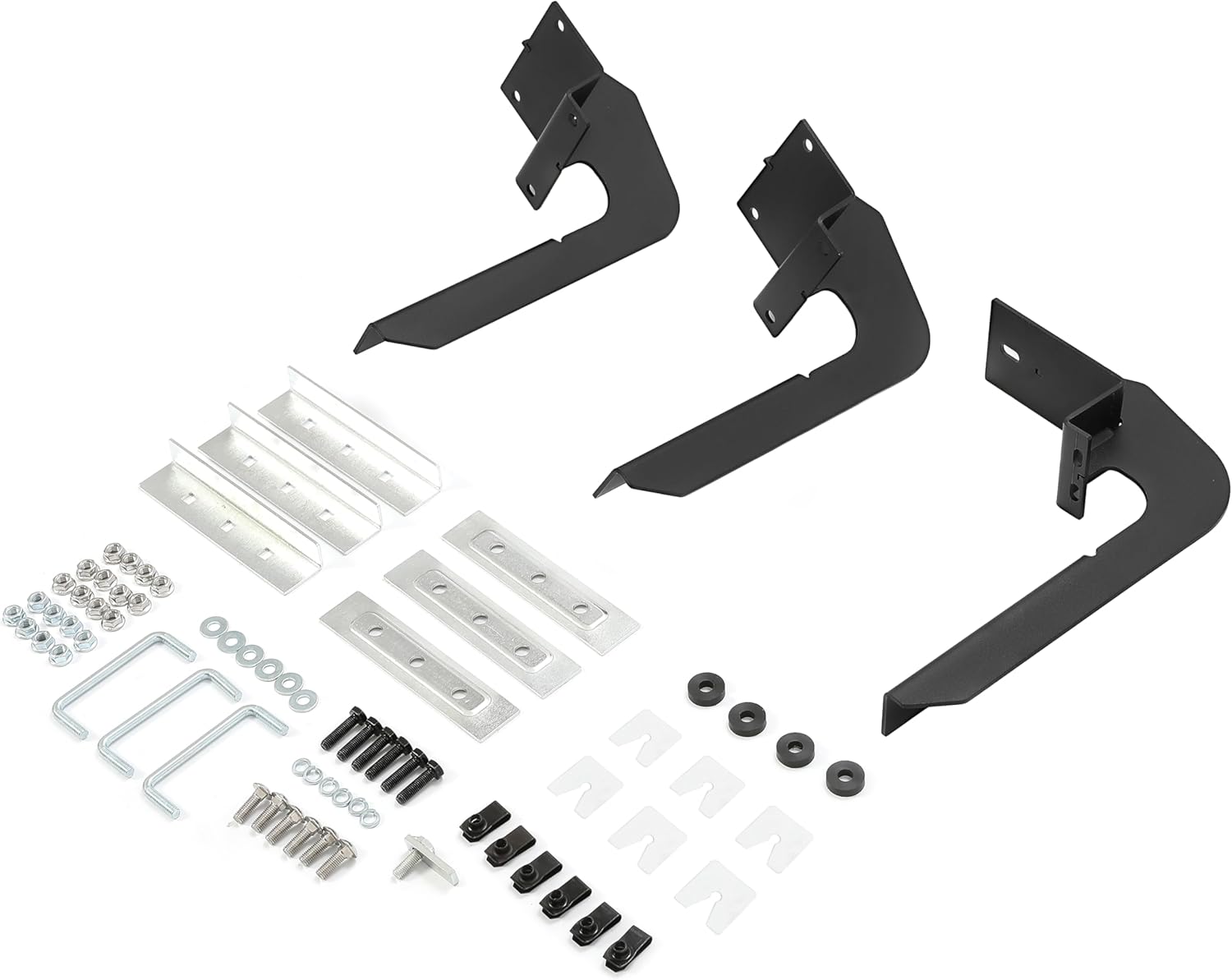 KUAFU Soporte para estribo compatible con Ford Transit 150 250 350 2015-2023 Soportes de montaje de paso lateral del pasajero