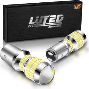 LUYED Nuevo diseño 2 x 1500 lúmenes extremadamente brillantes 1157 4014 78-EX chipsets 1157 2057 2357 7528 bombillas LED, blanco xenón LUYED Nuevo diseño 2 x 1500 lúmenes extremadamente brillantes 1157 4014 78-EX chipsets 1157 2057 2357 7528 bombillas LED, blanco xenón