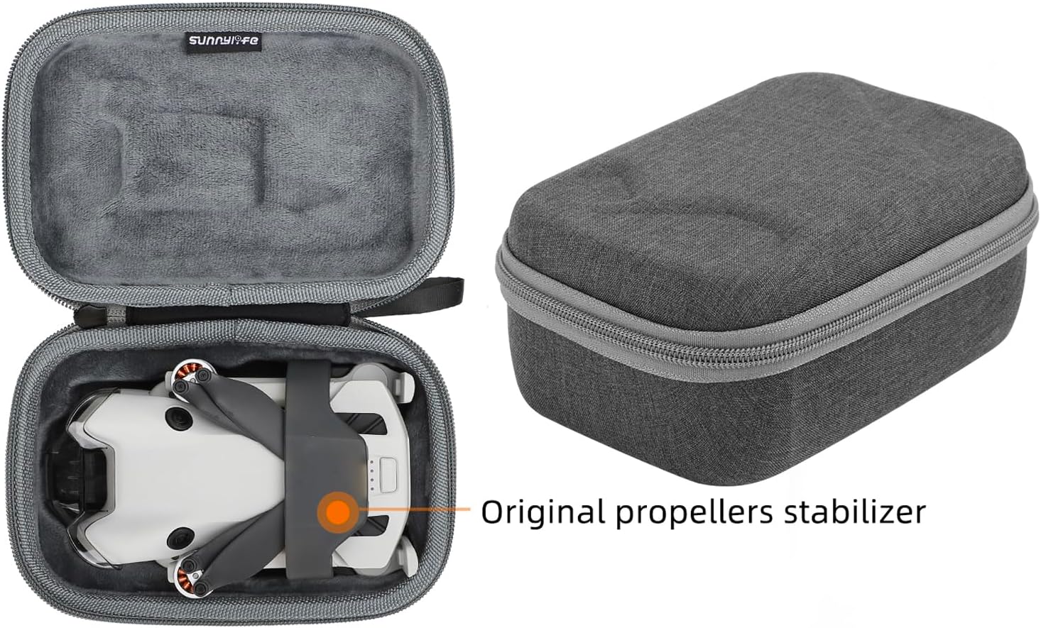 Ngaantyun Mini4 Pro Funda para DJI Mini 4 Pro Accesorios Drone Body Bag RC2 RC-N2 Controlador Remoto Viaje Llevar Shell Duro